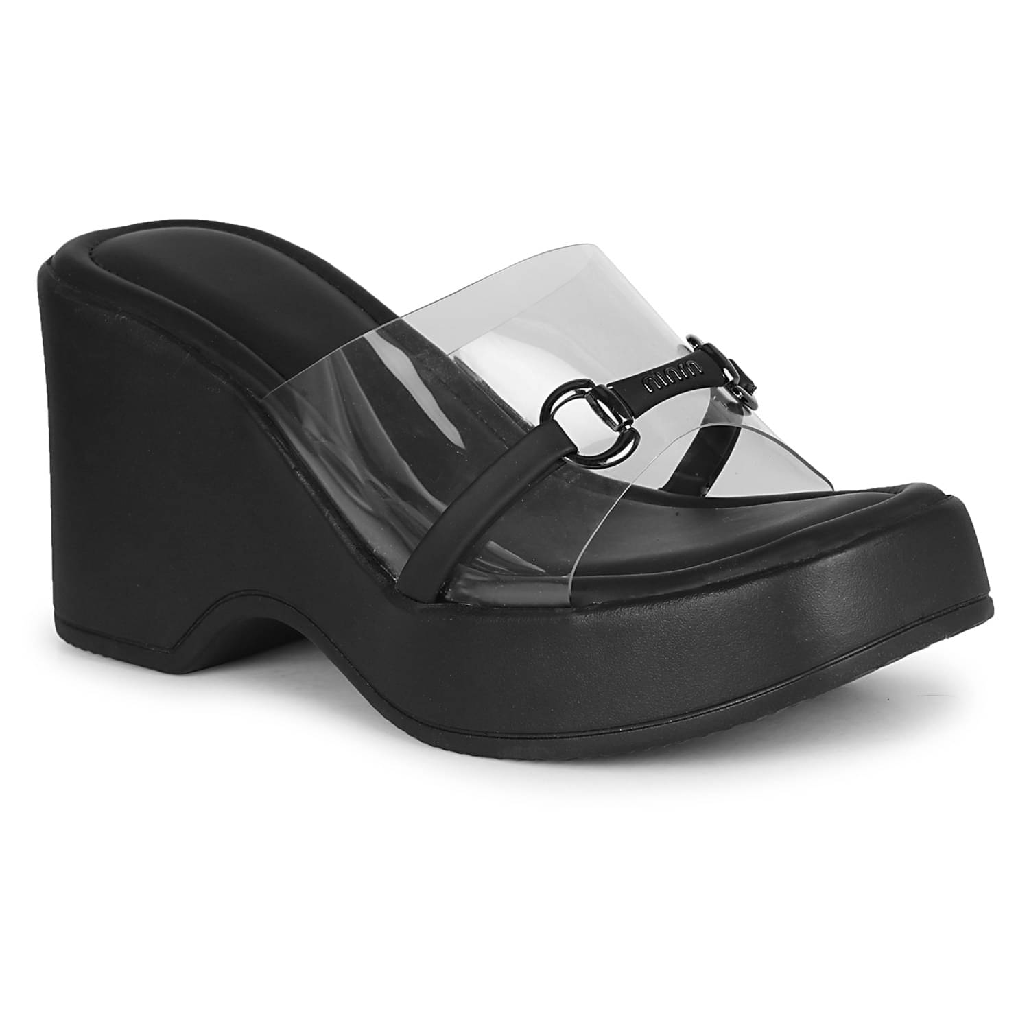     			Commander Shoes Black Women's Slip On Heels