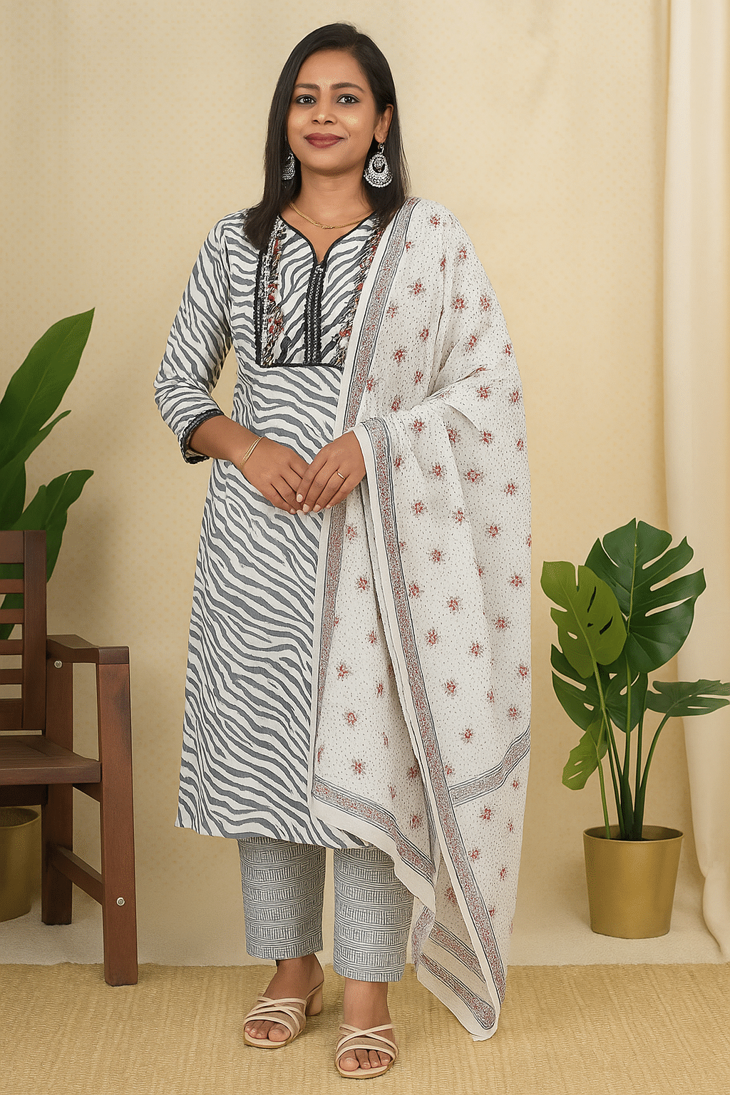 Fabkart Women Cotton Unstitched Dress Material ( Light Grey ) Fabkart Women Cotton Unstitched Dress Material ( Light Grey )