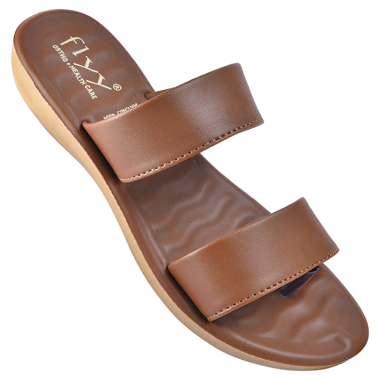     			Flyy Tan Women's Flats