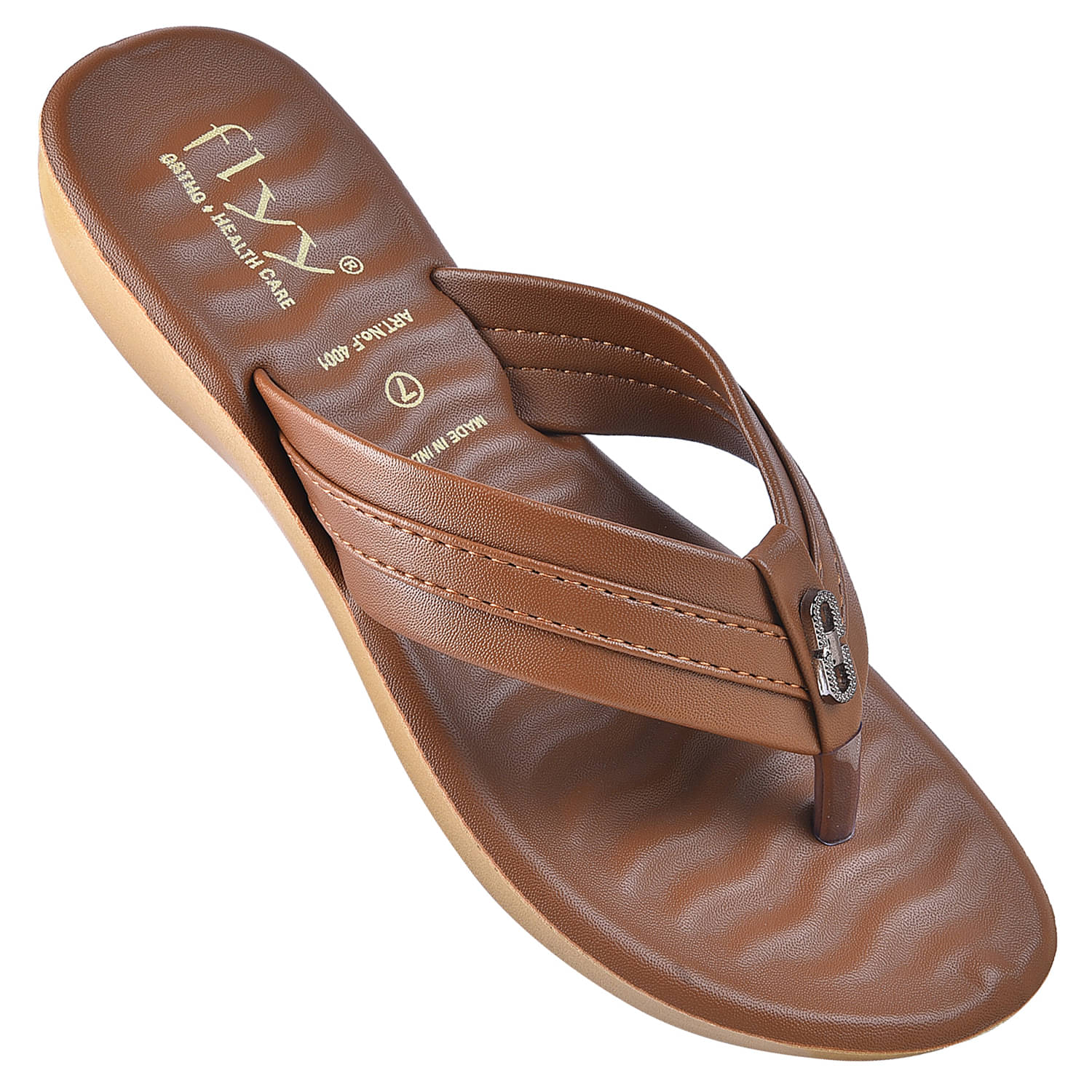     			Flyy Tan Women's Flats