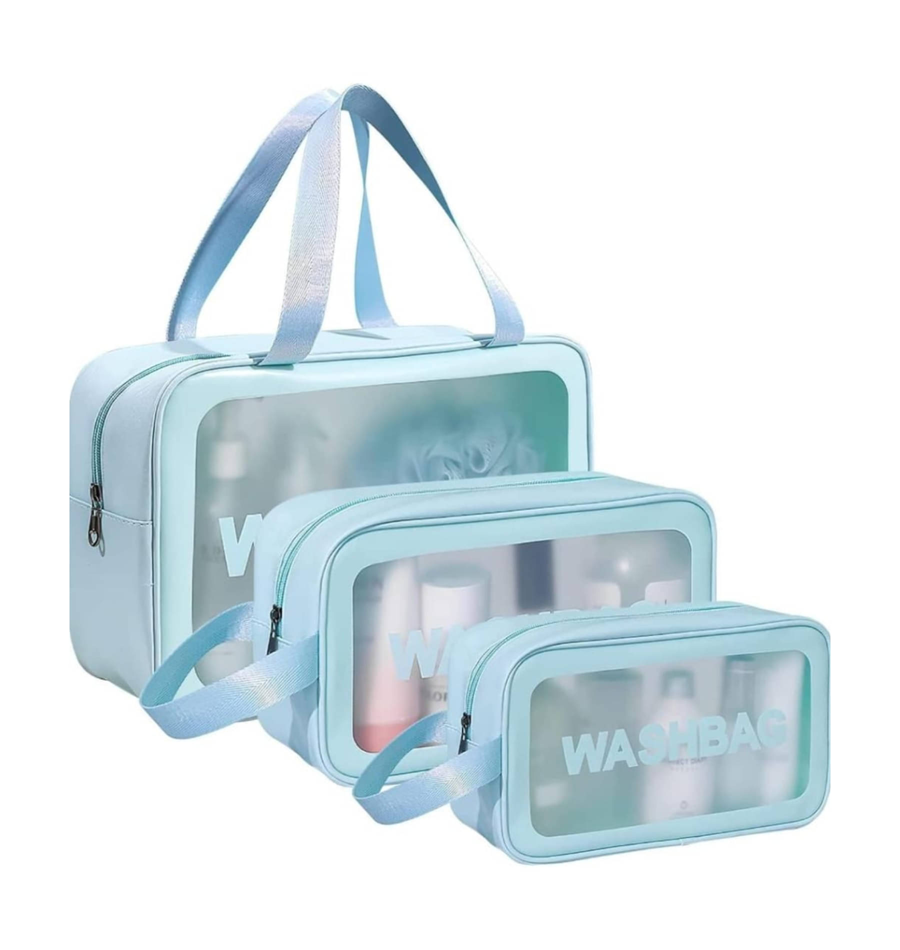 GMPex 3 PC Set Bag Pouch For Travel Makeup Cosmetic Organizer (Mix Color) Assorted Combos ( 3 Pcs ) GMPex 3 PC Set Bag Pouch For Travel Makeup Cosmetic Organizer (Mix Color) Assorted Combos ( 3 Pcs )