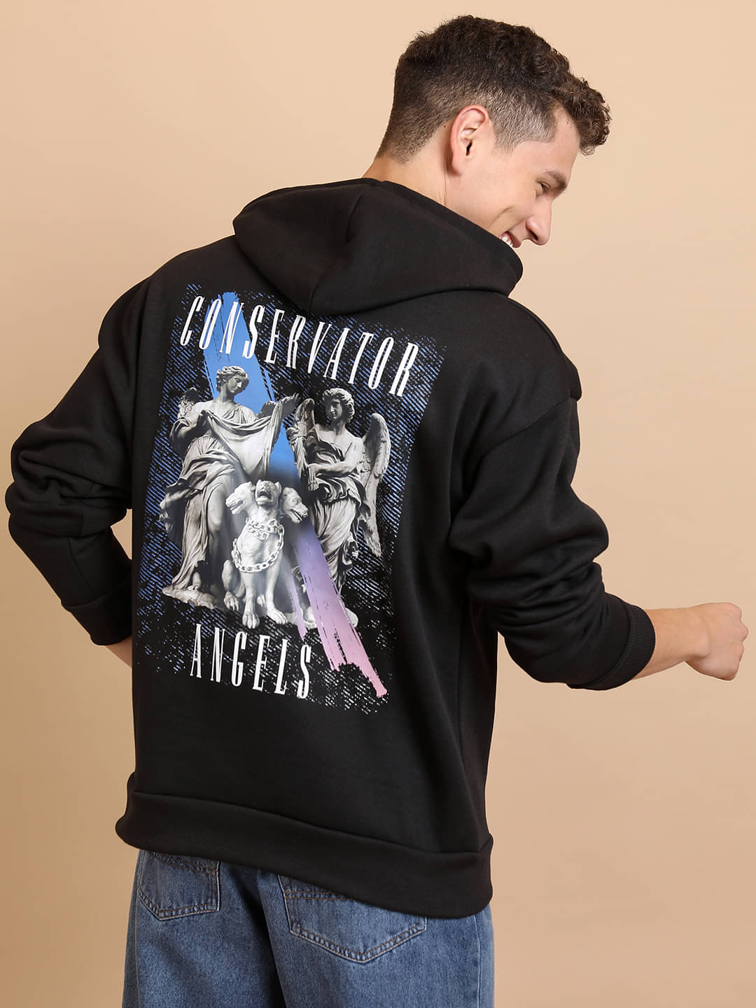 Highlander Polyester Hooded Men's Sweatshirt - Black ( Pack of 1 ) Highlander Polyester Hooded Men's Sweatshirt - Black ( Pack of 1 )