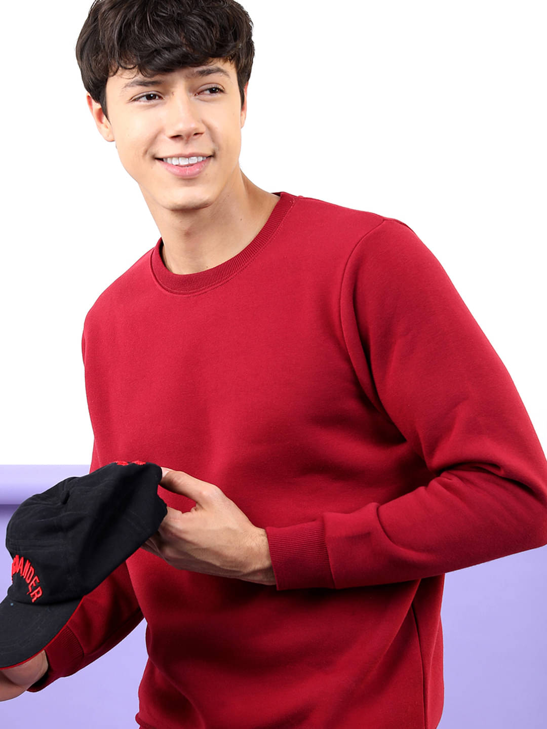 Highlander Polyester Round Neck Men's Sweatshirt - Maroon ( Pack of 1 ) Highlander Polyester Round Neck Men's Sweatshirt - Maroon ( Pack of 1 )