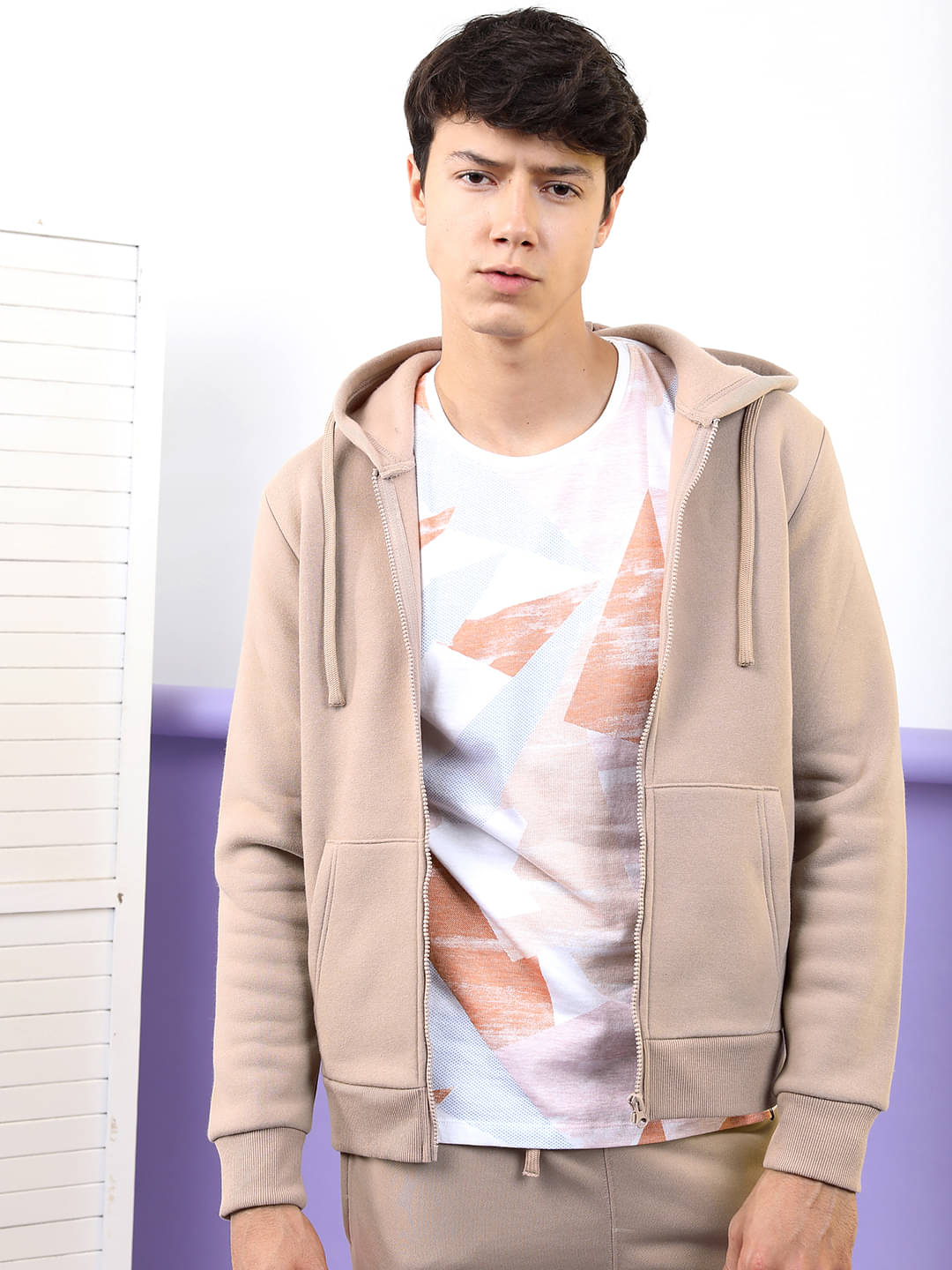 Highlander Polyester Round Neck Men's Sweatshirt - Beige ( Pack of 1 ) Highlander Polyester Round Neck Men's Sweatshirt - Beige ( Pack of 1 )