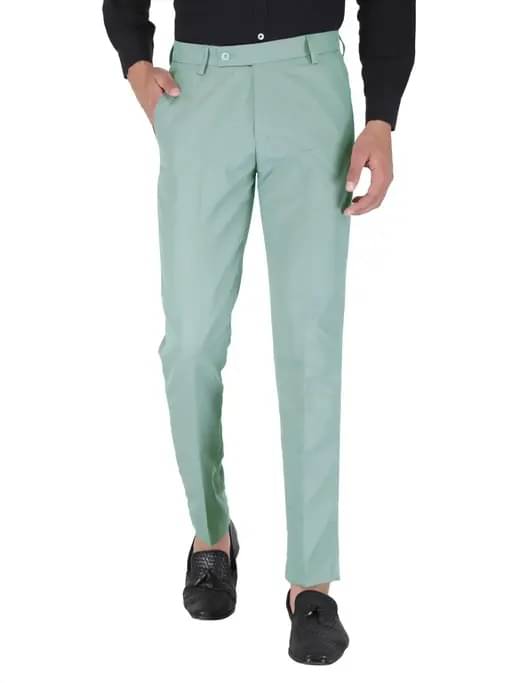     			K.S.BRAND Regular Flat Men's Formal Trouser - Olive ( Pack of 1 )