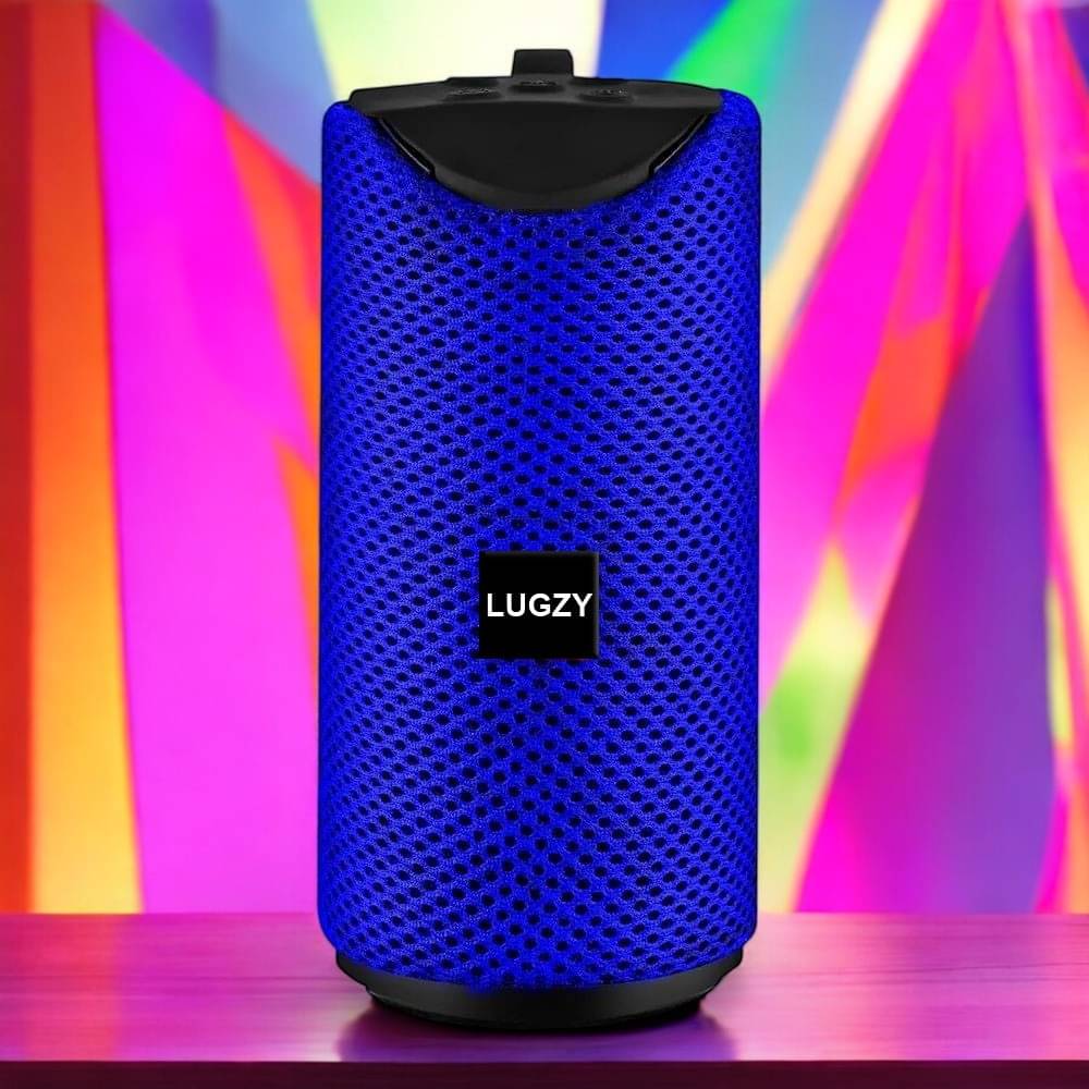     			LUGZY TG 10 W Bluetooth Speaker Bluetooth v5.0 with SD card Slot,USB,Aux Playback Time 4 hrs Blue