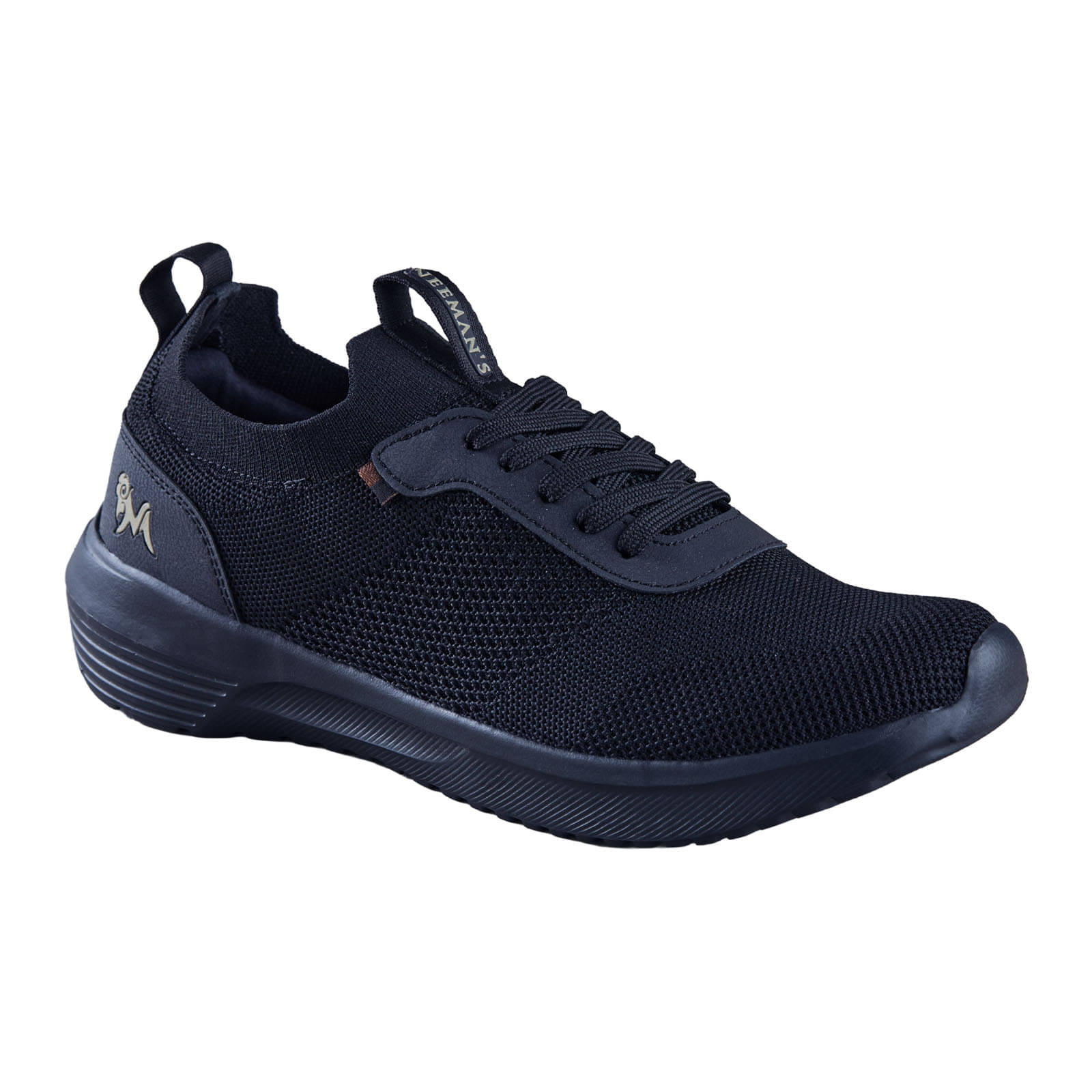     			Neemans Black Men's Sneakers