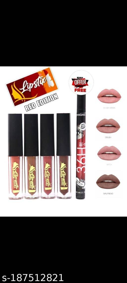     			Nexa Fair Tone Multi Glossy Long Lasting Liquid Lipstick ( Pack of 1 )
