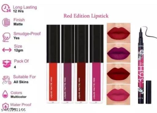     			Nexa Fair Tone Multi Glossy Long Lasting Liquid Lipstick ( Pack of 1 )