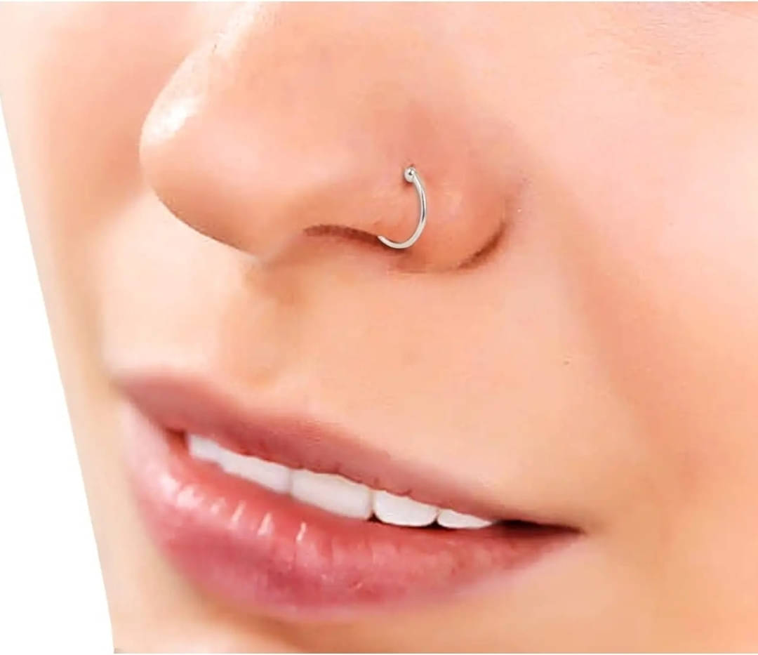     			RENU CREATION Beads Sterling Silver Plated Metal, Alloy, Brass, Tungsten Nose Stud ()