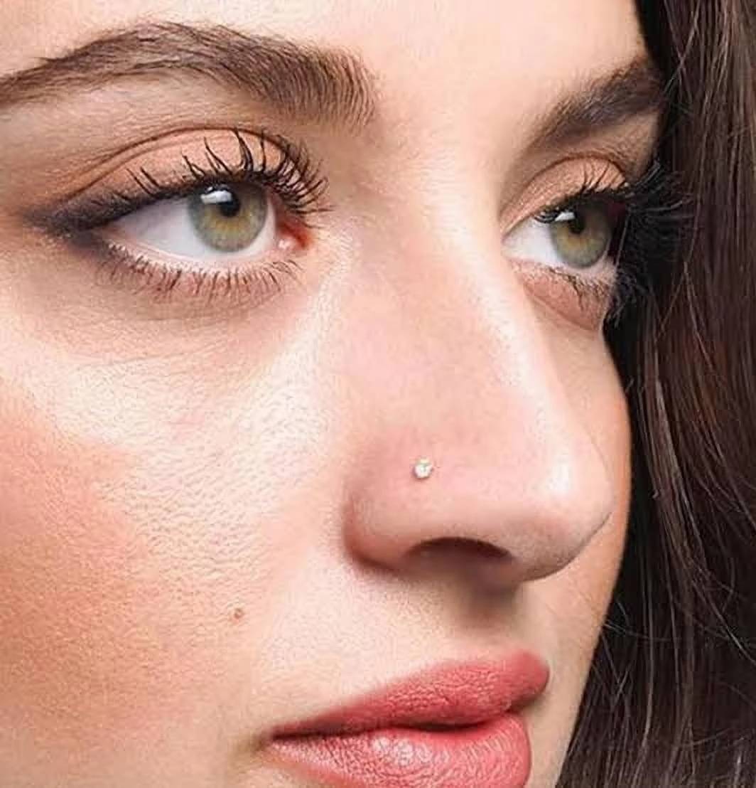 RENU CREATION Cubic Zirconia Gold-plated Plated Alloy Nose Stud () RENU CREATION Cubic Zirconia Gold-plated Plated Alloy Nose Stud ()