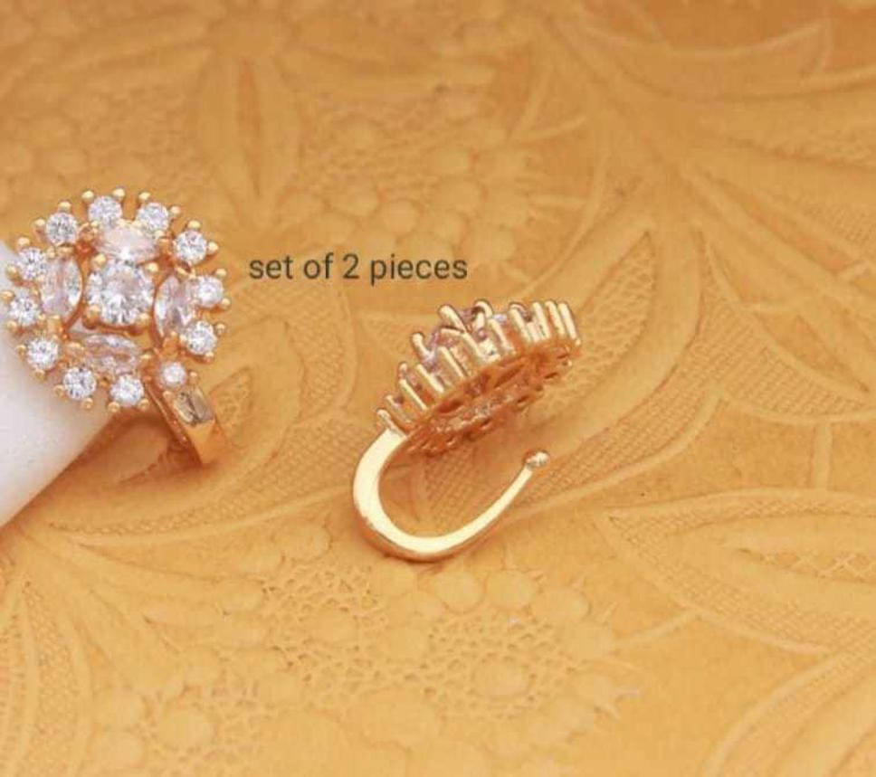 RENU CREATION Diamond Gold-plated Plated Alloy Nose Stud () RENU CREATION Diamond Gold-plated Plated Alloy Nose Stud ()