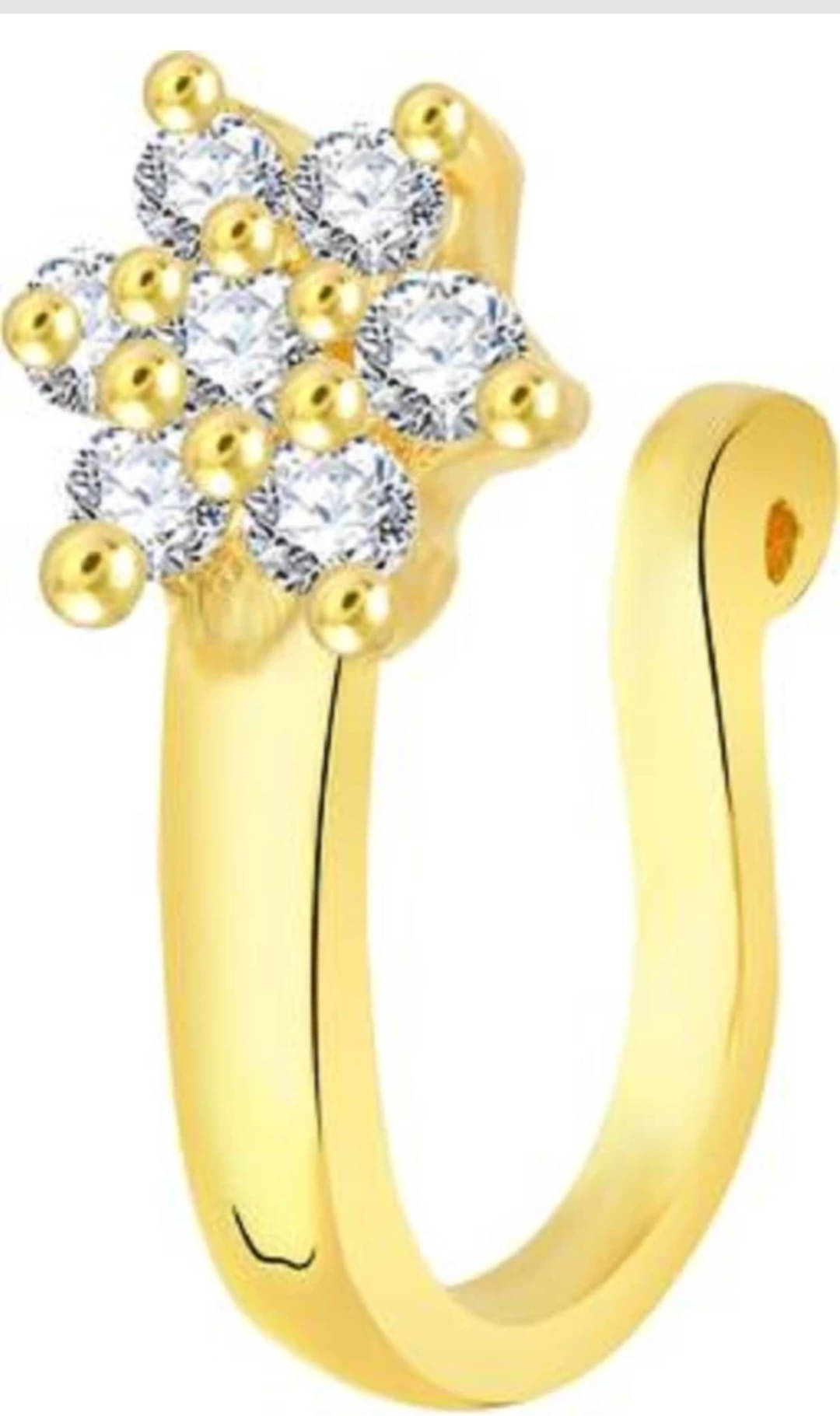 RENU CREATION Diamond Gold-plated Plated Metal, Alloy, Brass, Tungsten Nose Stud () RENU CREATION Diamond Gold-plated Plated Metal, Alloy, Brass, Tungsten Nose Stud ()