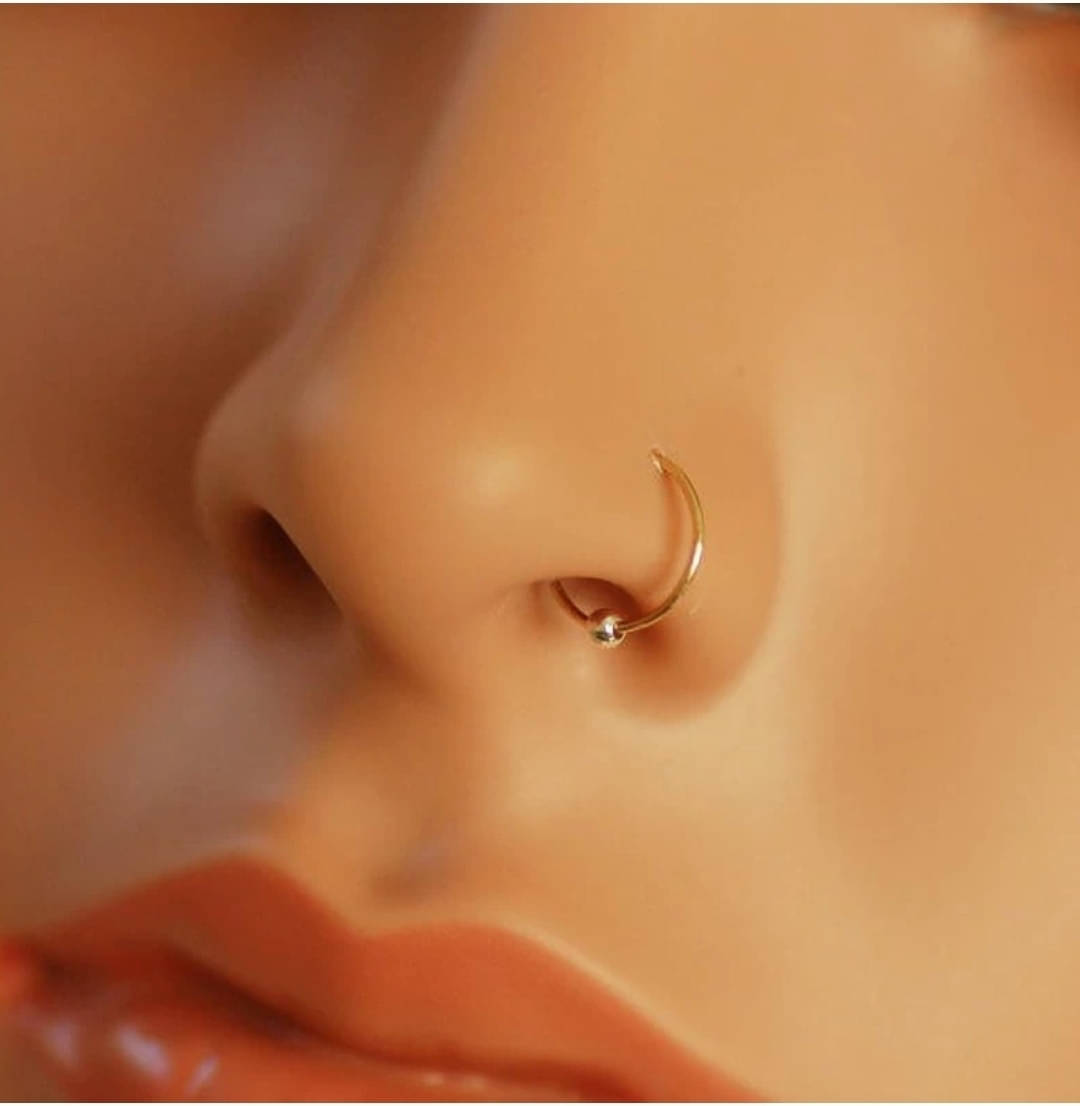     			RENU CREATION Diamond Silver Nose Stud ()