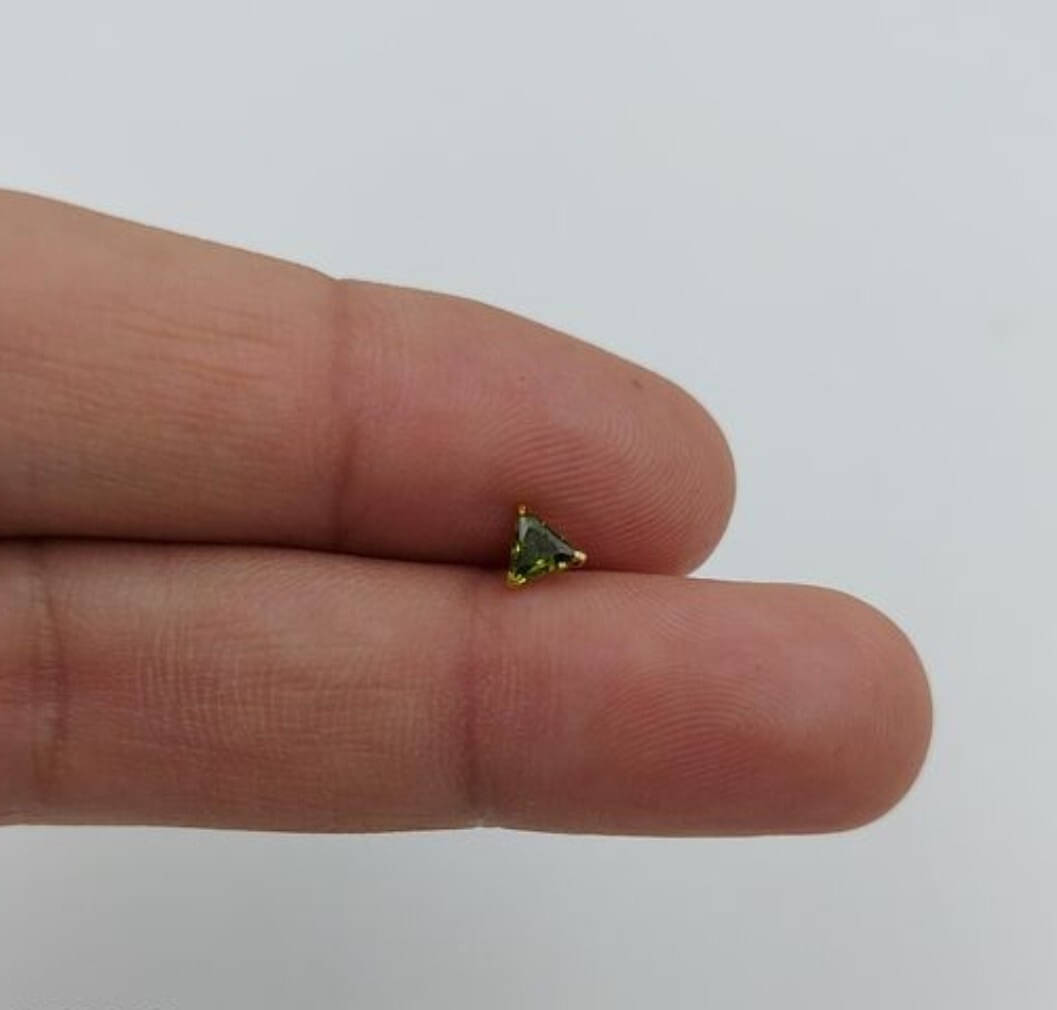     			RENU CREATION Gold-plated Plated Alloy Nose Stud ()
