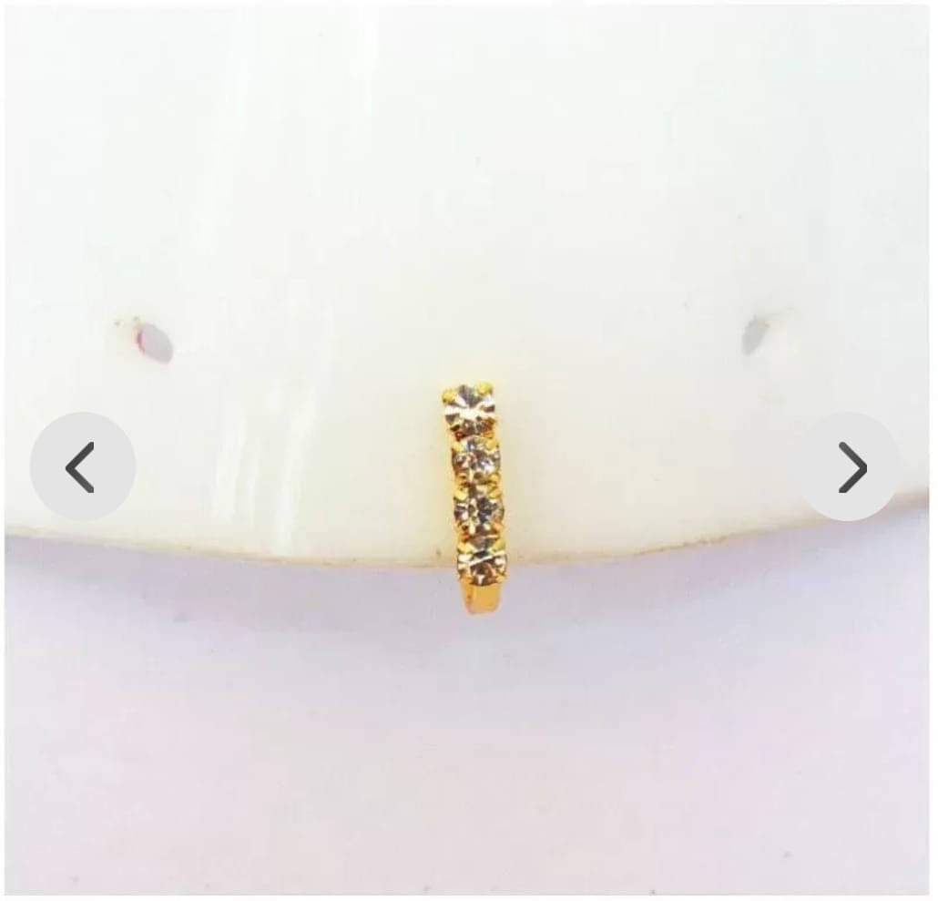 RENU CREATION Silver Plated Metal, Alloy, Brass, Tungsten Nose Stud () RENU CREATION Silver Plated Metal, Alloy, Brass, Tungsten Nose Stud ()