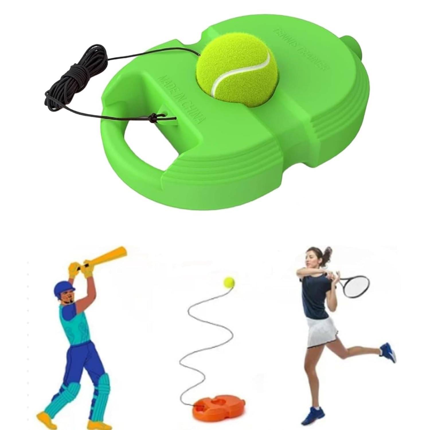     			Rebound Ball with String Tennis Trainer Set