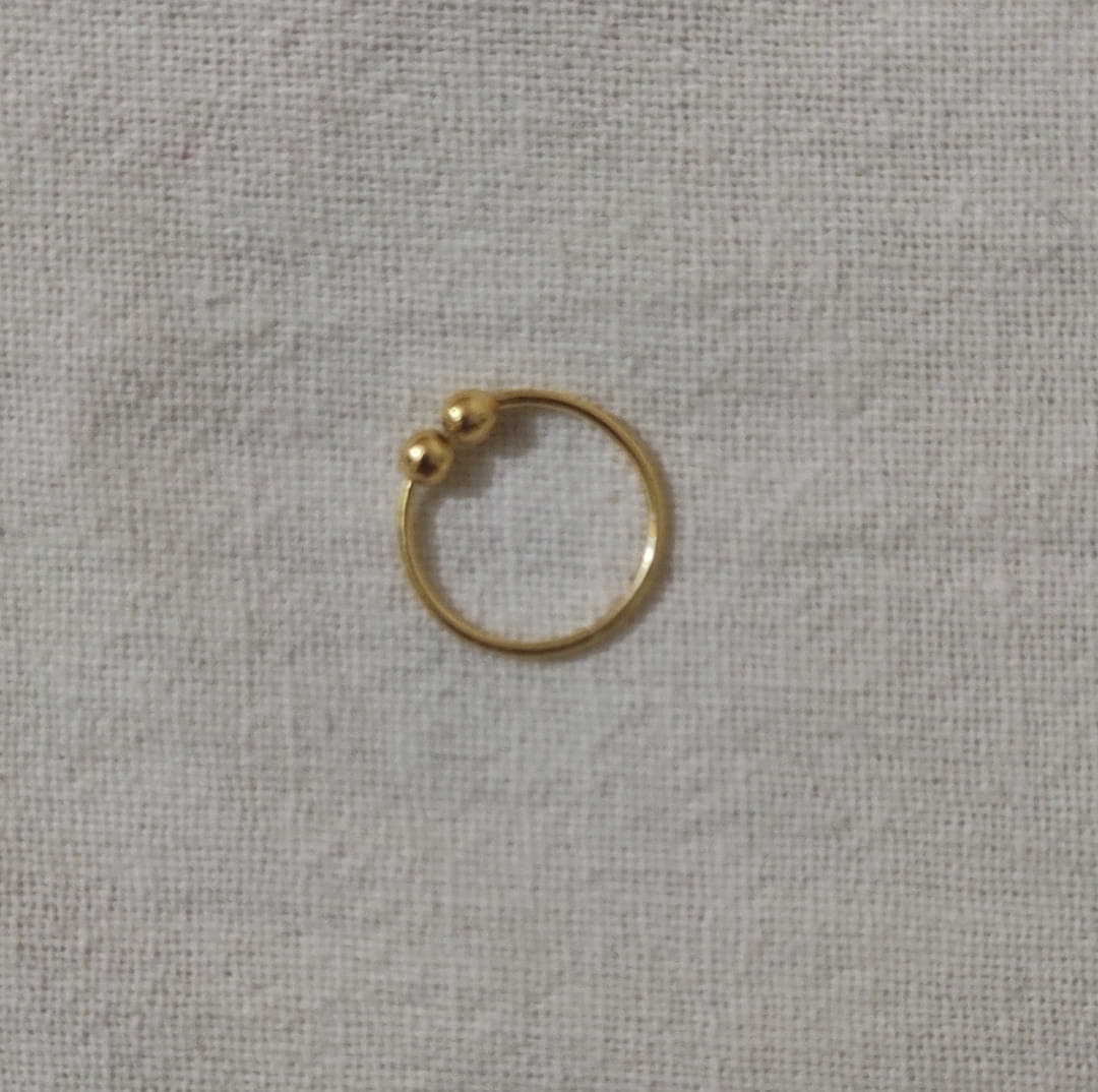     			Renu Creations Gold-plated Plated Metal, Alloy, Brass, Tungsten Nose Stud (Pack of 2)