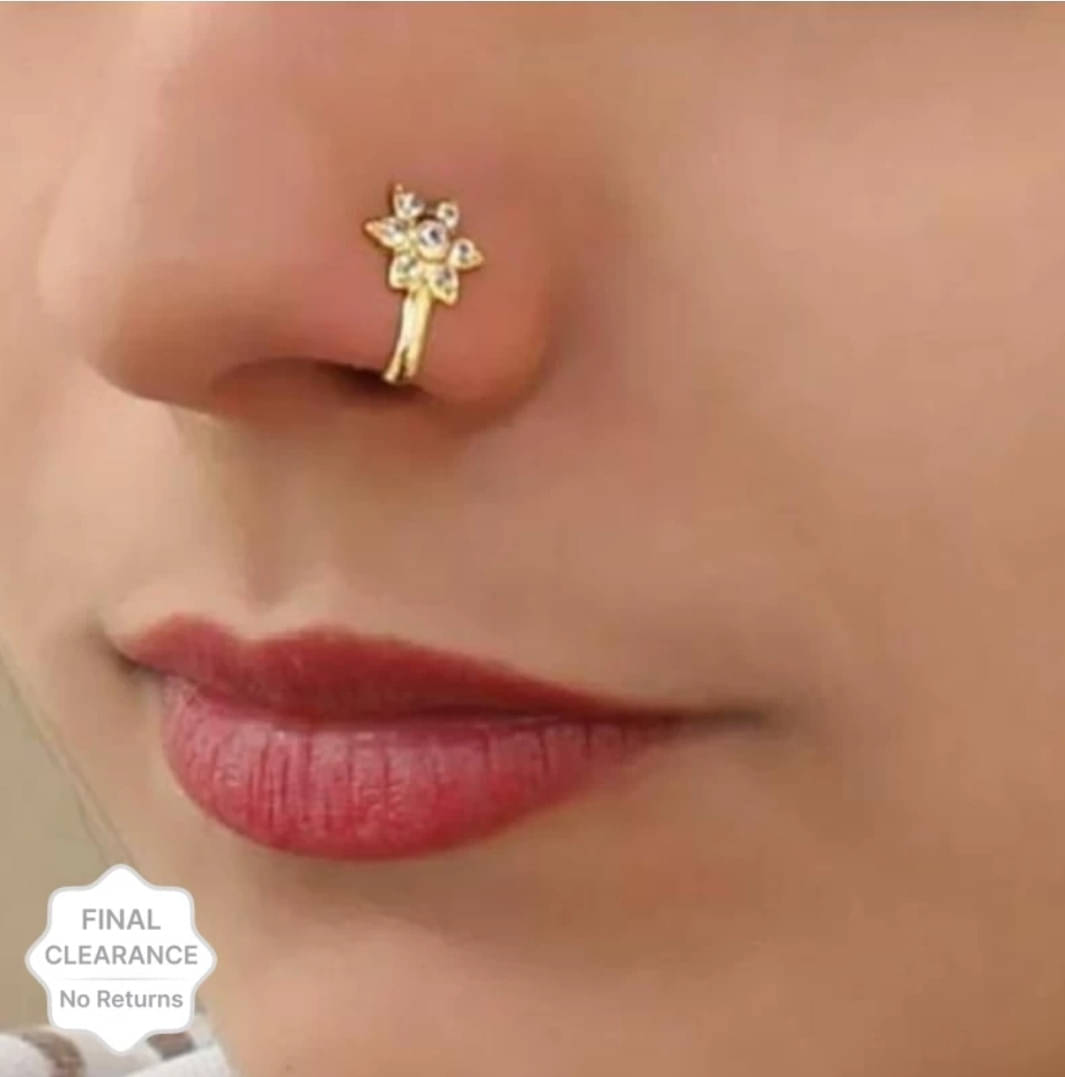     			Renu Creations Gold-plated Plated Metal, Alloy, Brass, Tungsten Nose Stud ()
