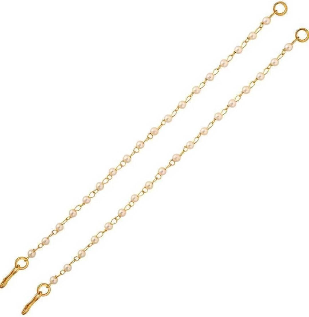     			Renu Creations Golden Hoops Earrings ( Pack of 1 )