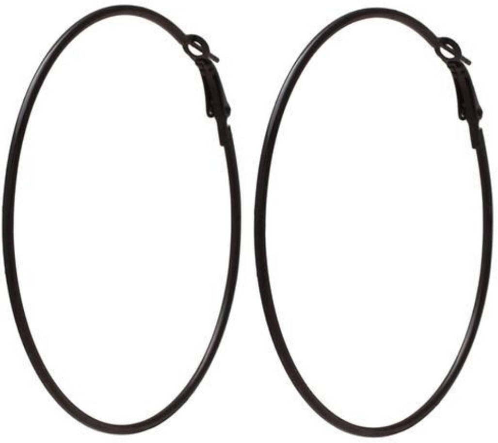 Renu Creations Golden Hoops Earrings ( Pack of 1 ) Renu Creations Golden Hoops Earrings ( Pack of 1 )