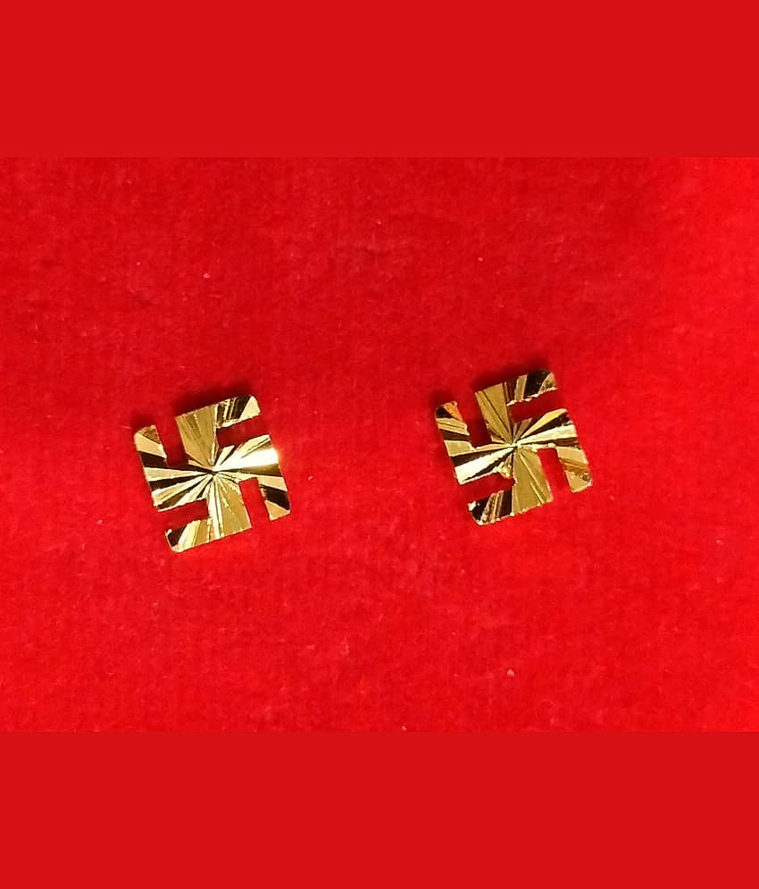 Renu Creations Golden Hoops Earrings ( Pack of 1 ) - Earrings | Buy online on ZillyBuy