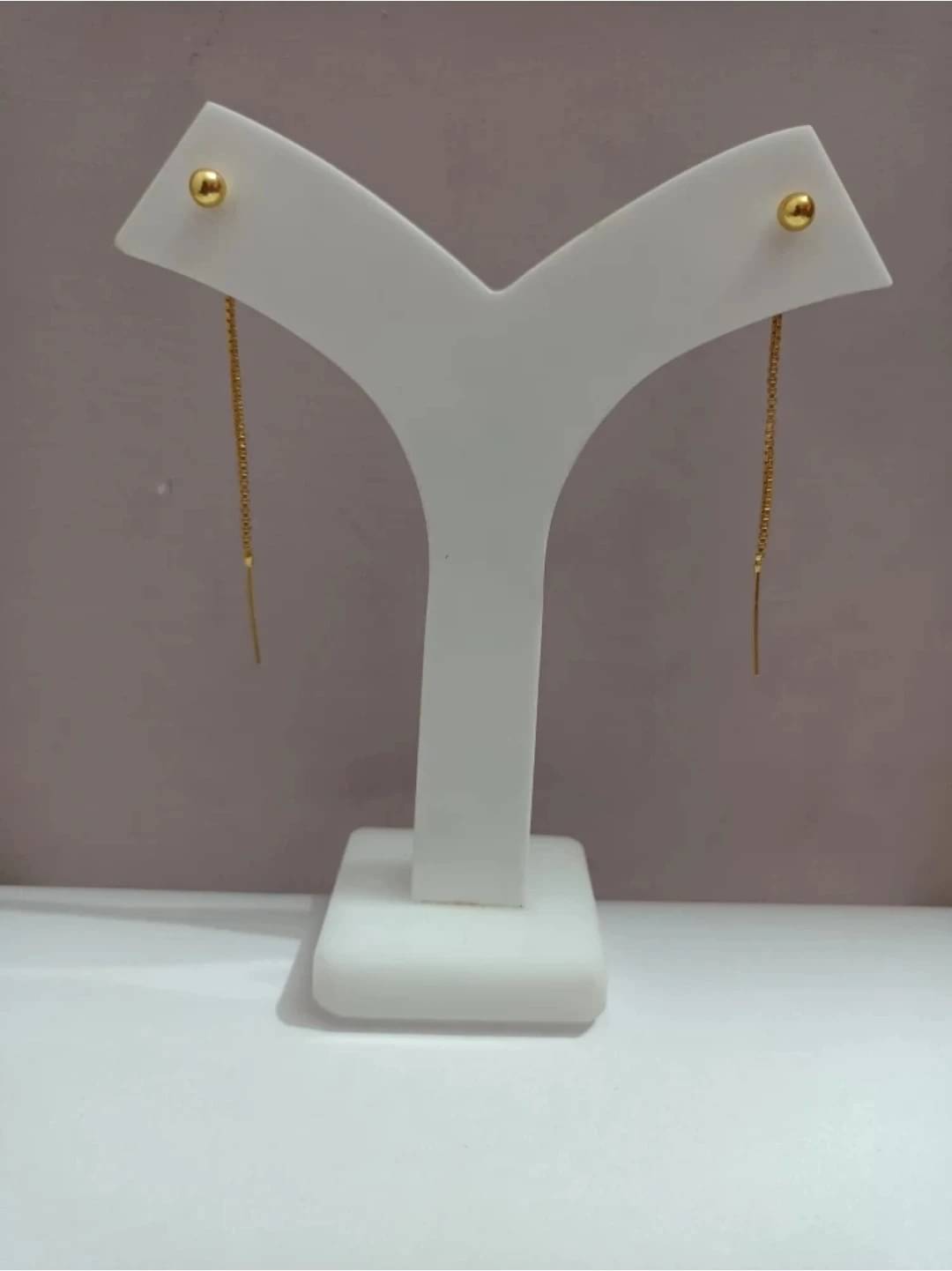     			Renu Creations Golden Hoops Earrings ( Pack of 1 )