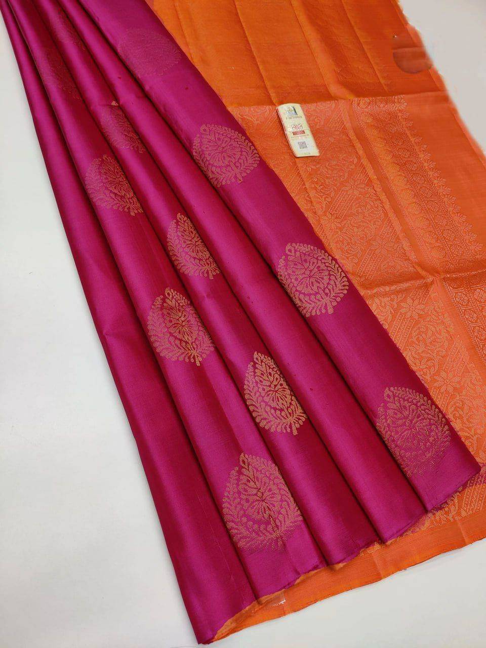 SHIRODHARI Art Silk Woven Kanjeevaram Sarees With Unstitched Blouse Piece ( Pink )     			SHIRODHARI Art Silk Woven Kanjeevaram Sarees With Unstitched Blouse Piece ( Pink )