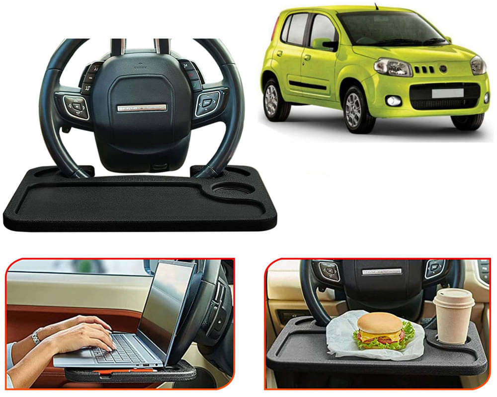 Steering Wheel Desk for Laptop, Multipurpose Travel Accessories, Seat Stand Trays for Eating, Under Table Console (Black) Novo Uno     			Steering Wheel Desk for Laptop, Multipurpose Travel Accessories, Seat Stand Trays for Eating, Under Table Console (Black) Novo Uno