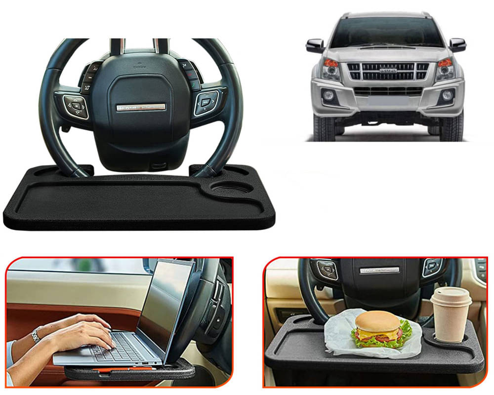     			Selifaur Food Tray for Steering Wheel Black