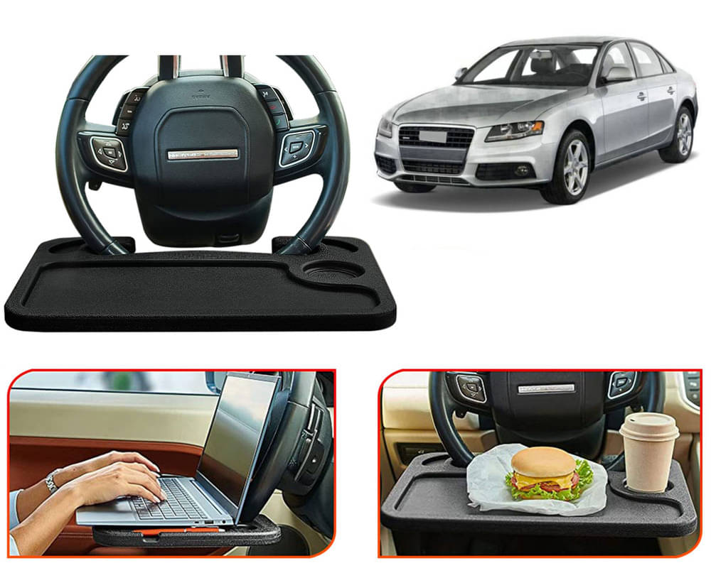     			Selifaur Food Tray for Steering Wheel Black