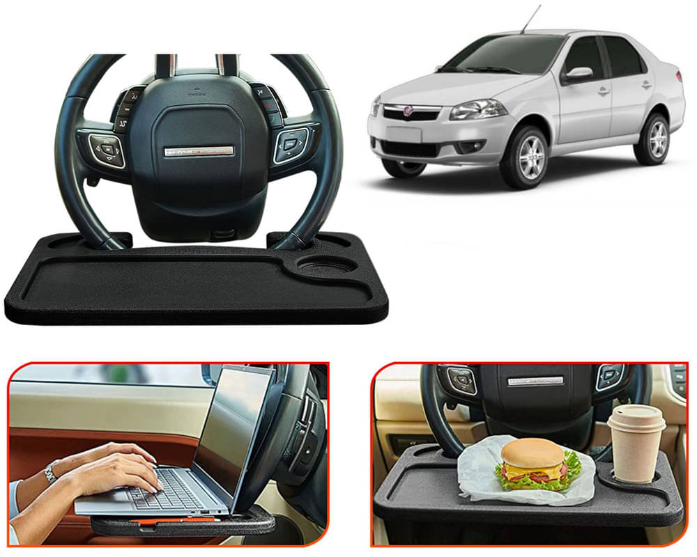 Steering Wheel Desk for Laptop, Multipurpose Travel Accessories, Seat Stand Trays for Eating, Under Table Console (Black) Siena Steering Wheel Desk for Laptop, Multipurpose Travel Accessories, Seat Stand Trays for Eating, Under Table Console (Black) Siena