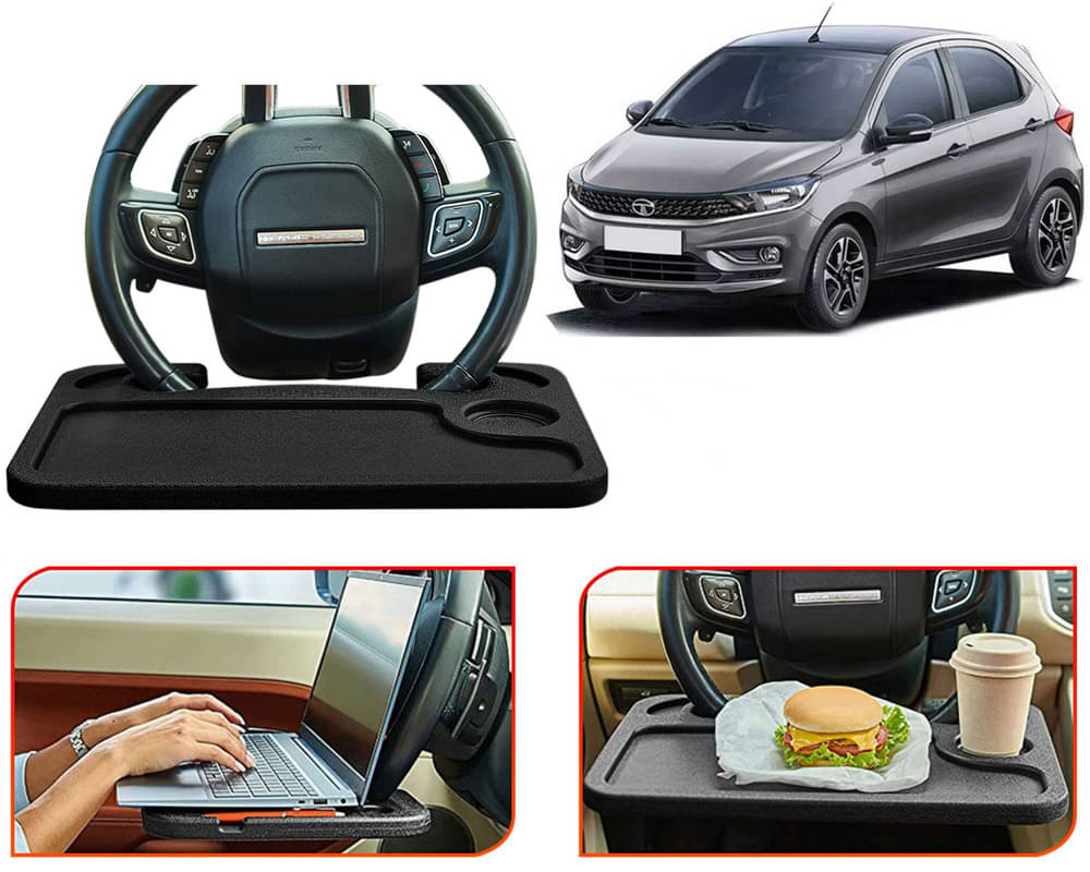 Steering Wheel Desk for Laptop, Multipurpose Travel Accessories, Seat Stand Trays for Eating, Under Table Console (Black) Tiago 2022     			Steering Wheel Desk for Laptop, Multipurpose Travel Accessories, Seat Stand Trays for Eating, Under Table Console (Black) Tiago 2022