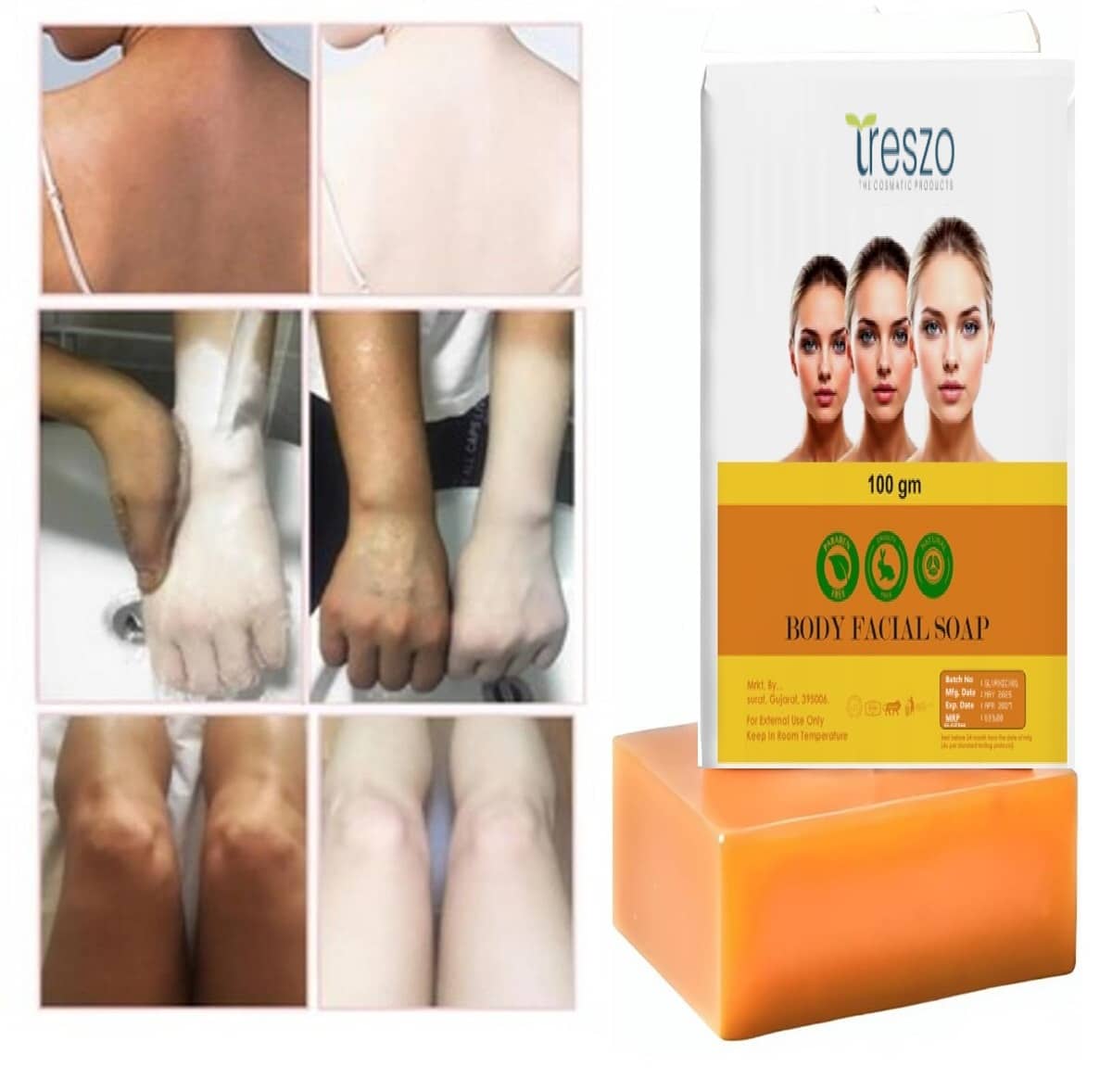 Treszo Beauty jiole kojic Soap for All Skin Type ( Pack of 1 )
