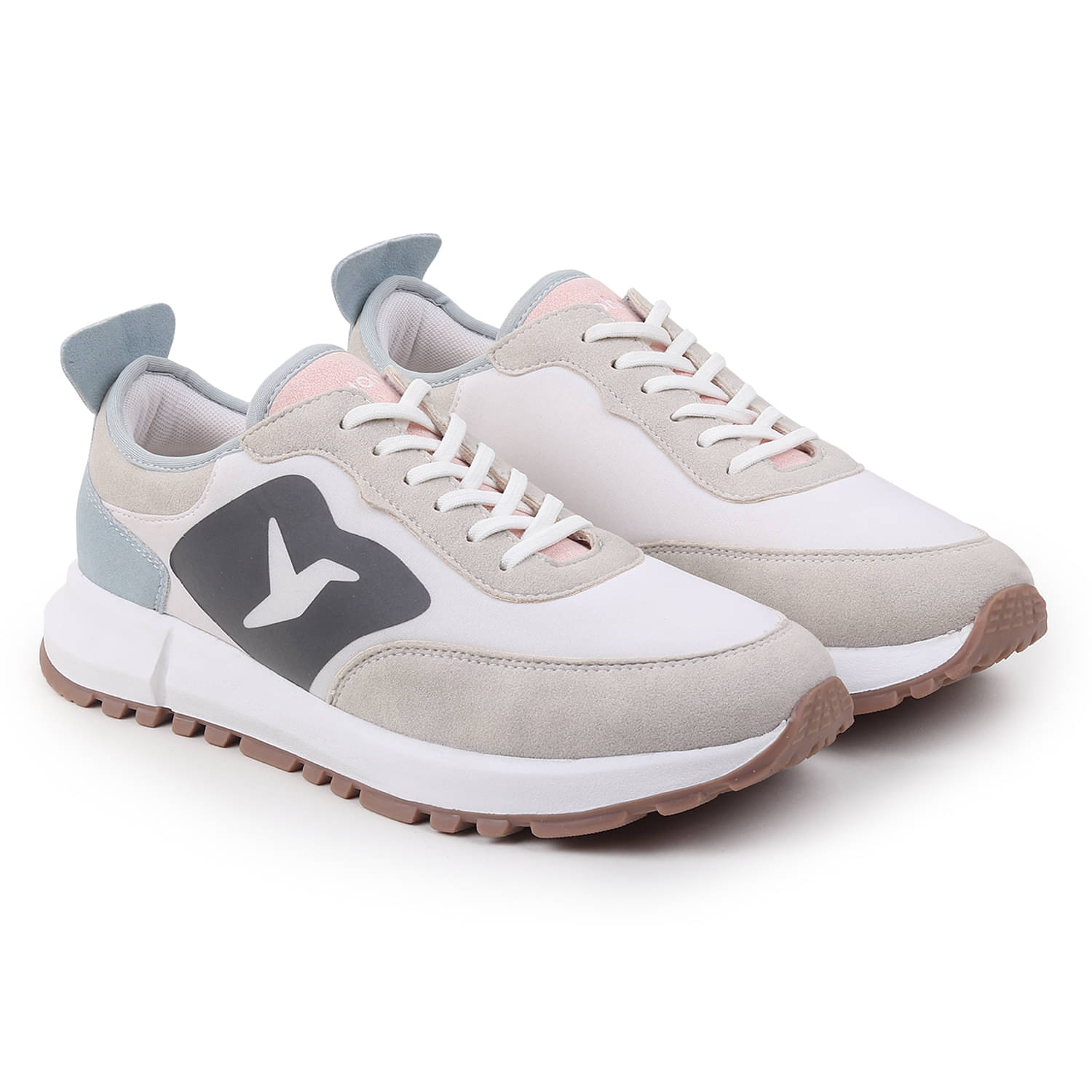     			Yoho Light Grey Women's Sneakers