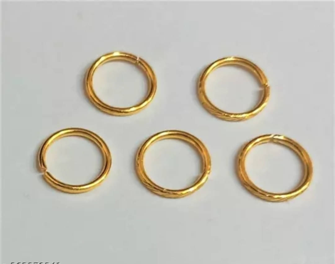     			house of common Beads Gold-plated, Sterling Silver Plated Metal, Alloy, Brass, Tungsten Nose Ring ()