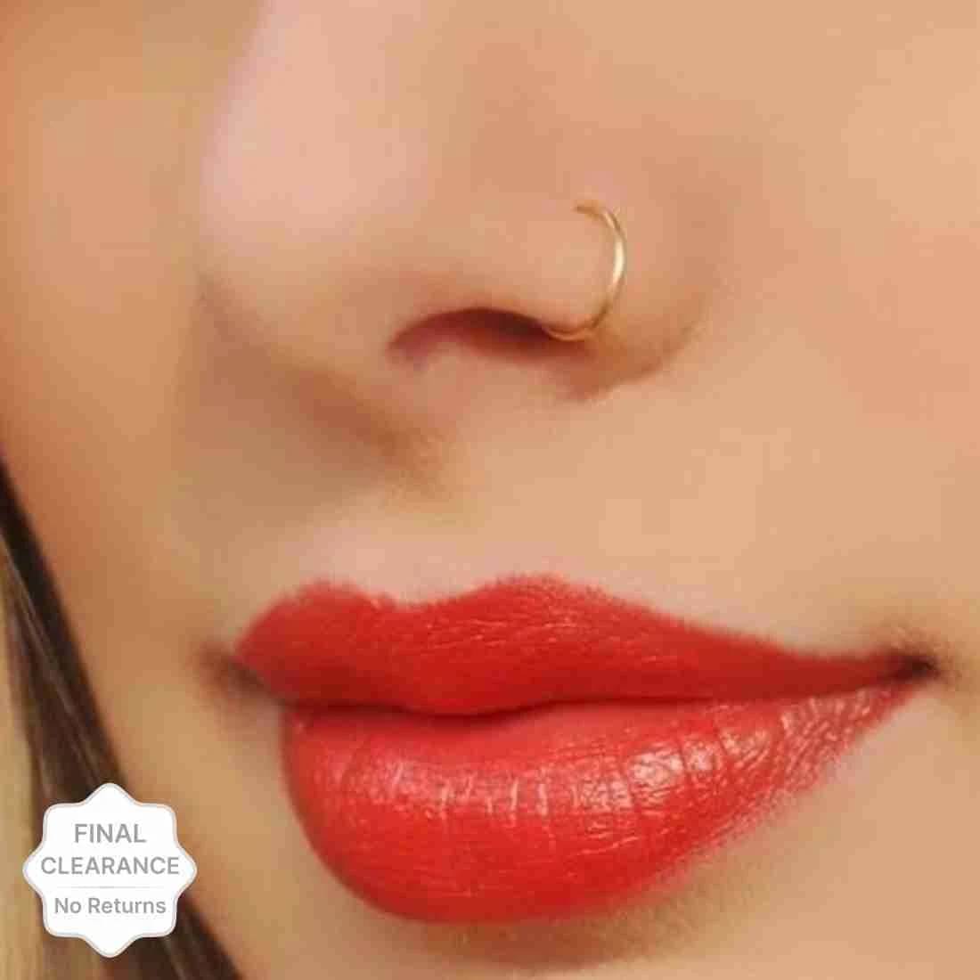 house of common Beads Sterling Silver Plated Metal, Alloy, Brass, Tungsten Nose Ring (Pack of 2) house of common Beads Sterling Silver Plated Metal, Alloy, Brass, Tungsten Nose Ring (Pack of 2)