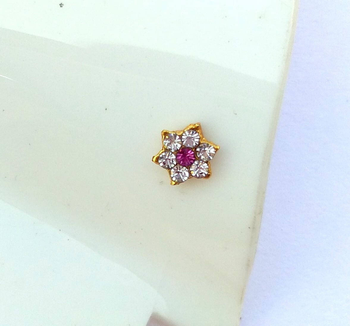     			house of common Diamond Gold-plated Plated Alloy Nose Stud ()