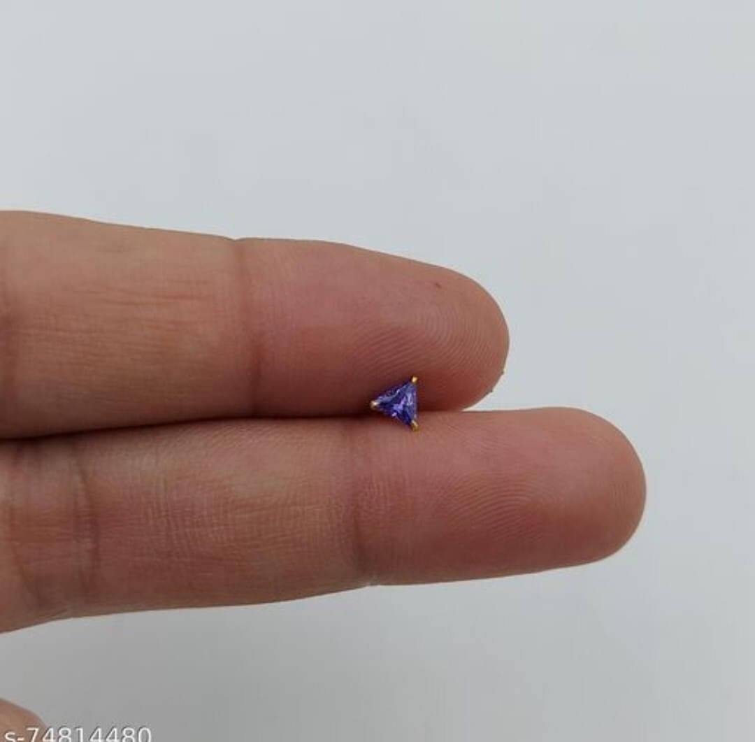     			house of common Gold-plated Plated Alloy Nose Stud ()