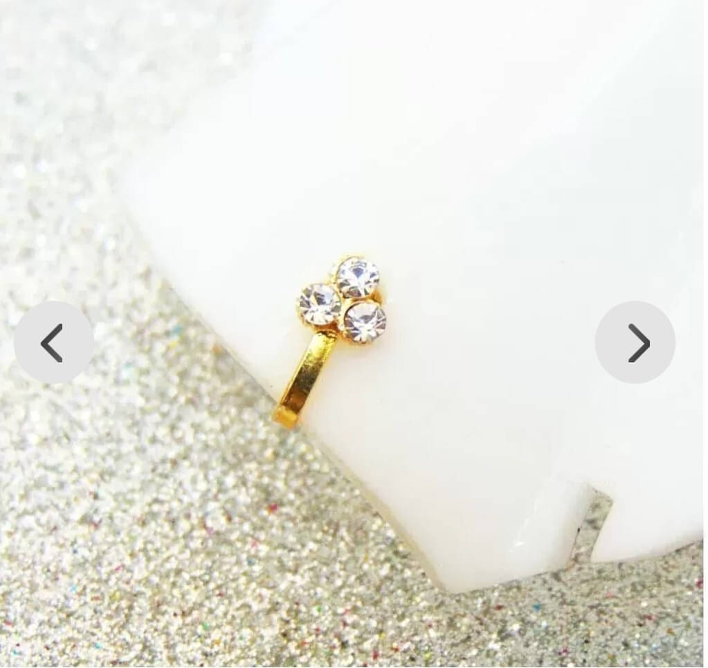     			house of common Gold-plated Plated Metal, Alloy, Brass, Tungsten Nose Ring ()