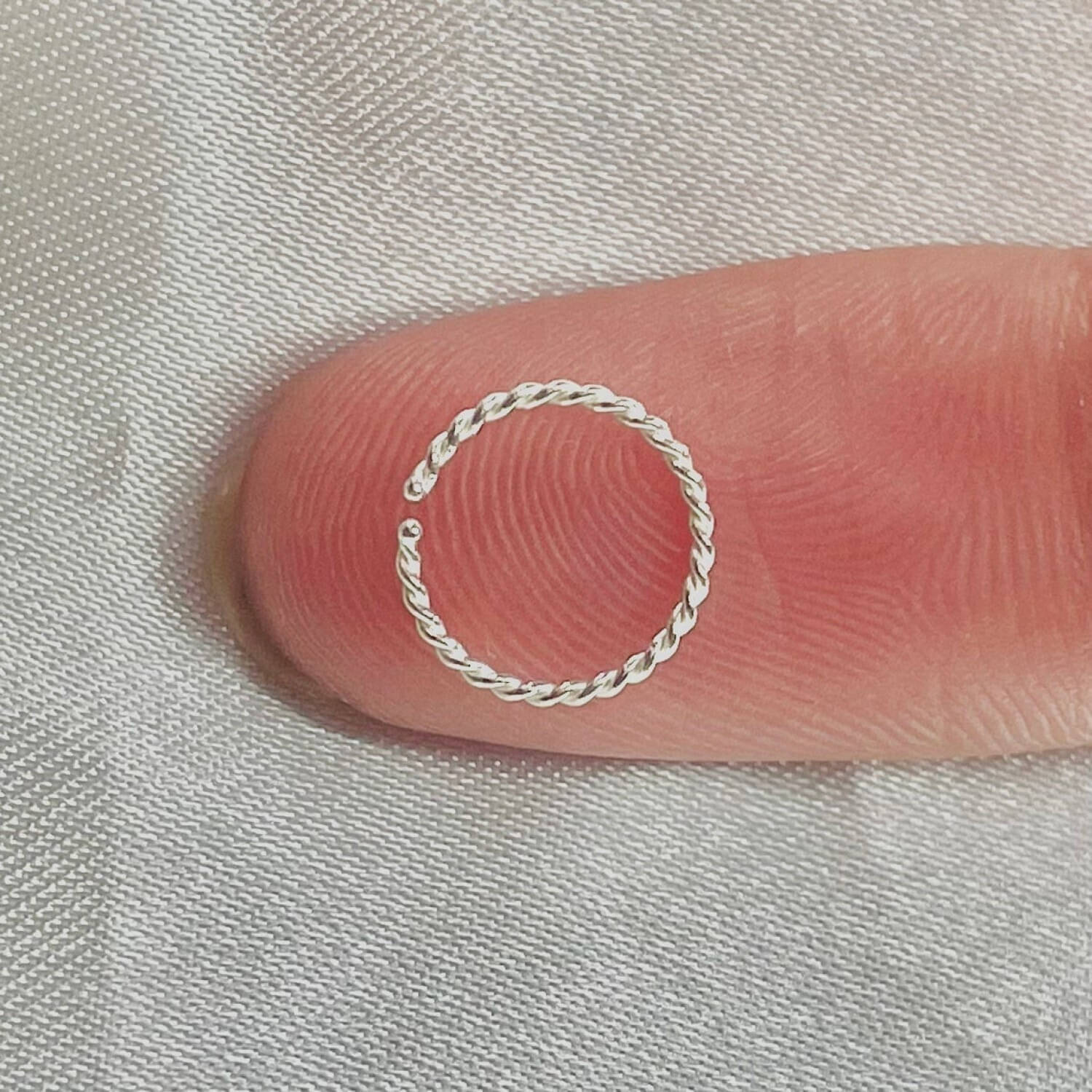 house of common Silver, Rhodium Plated Brass, Metal, Alloy, Stone Nose Ring () house of common Silver, Rhodium Plated Brass, Metal, Alloy, Stone Nose Ring ()