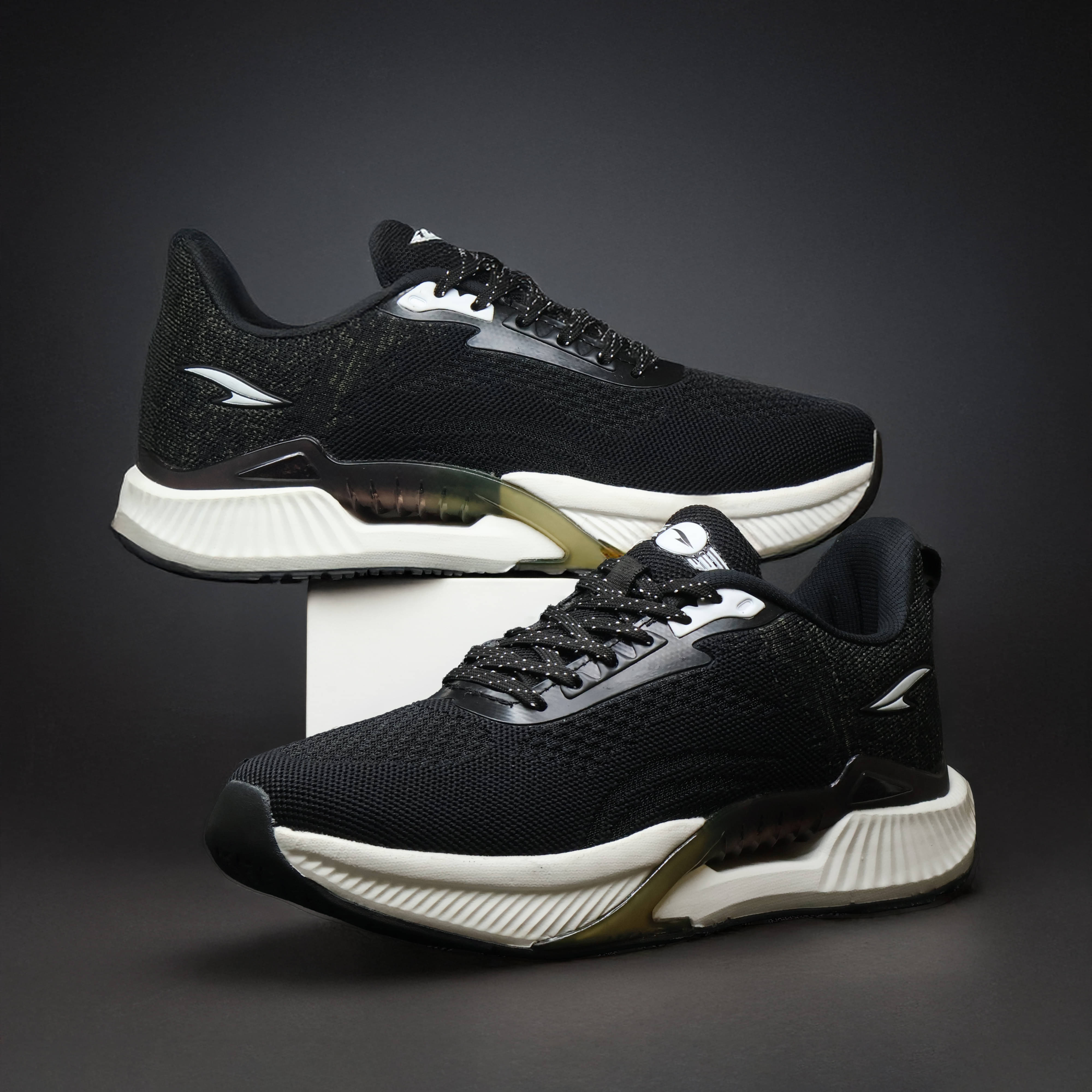     			ASIAN POWERPLAY-23 Black Men's Sports Running Shoes