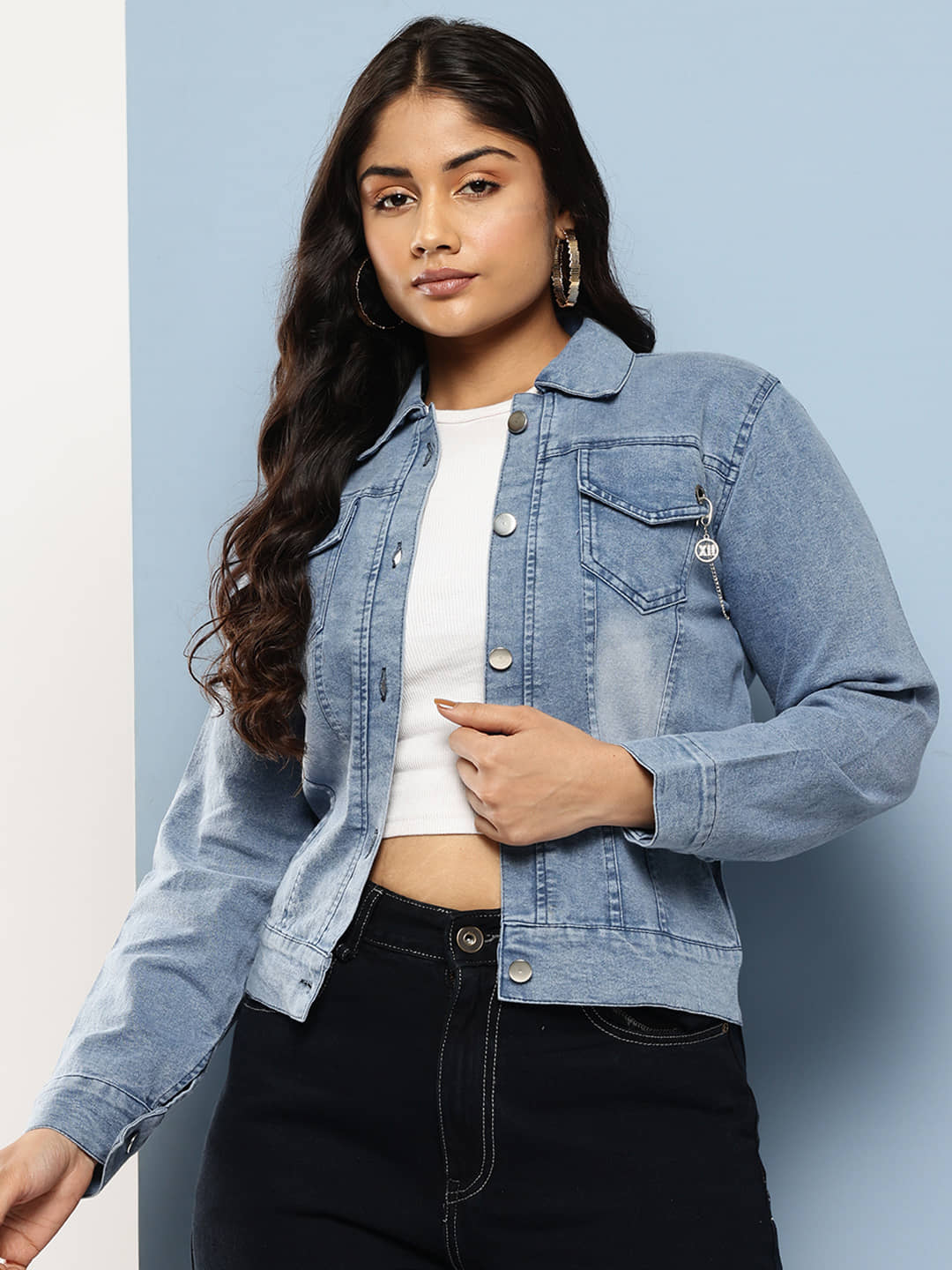 Aarika Women Regular Jacket ( Blue ) - Jackets & Coats | Buy online on ZillyBuy