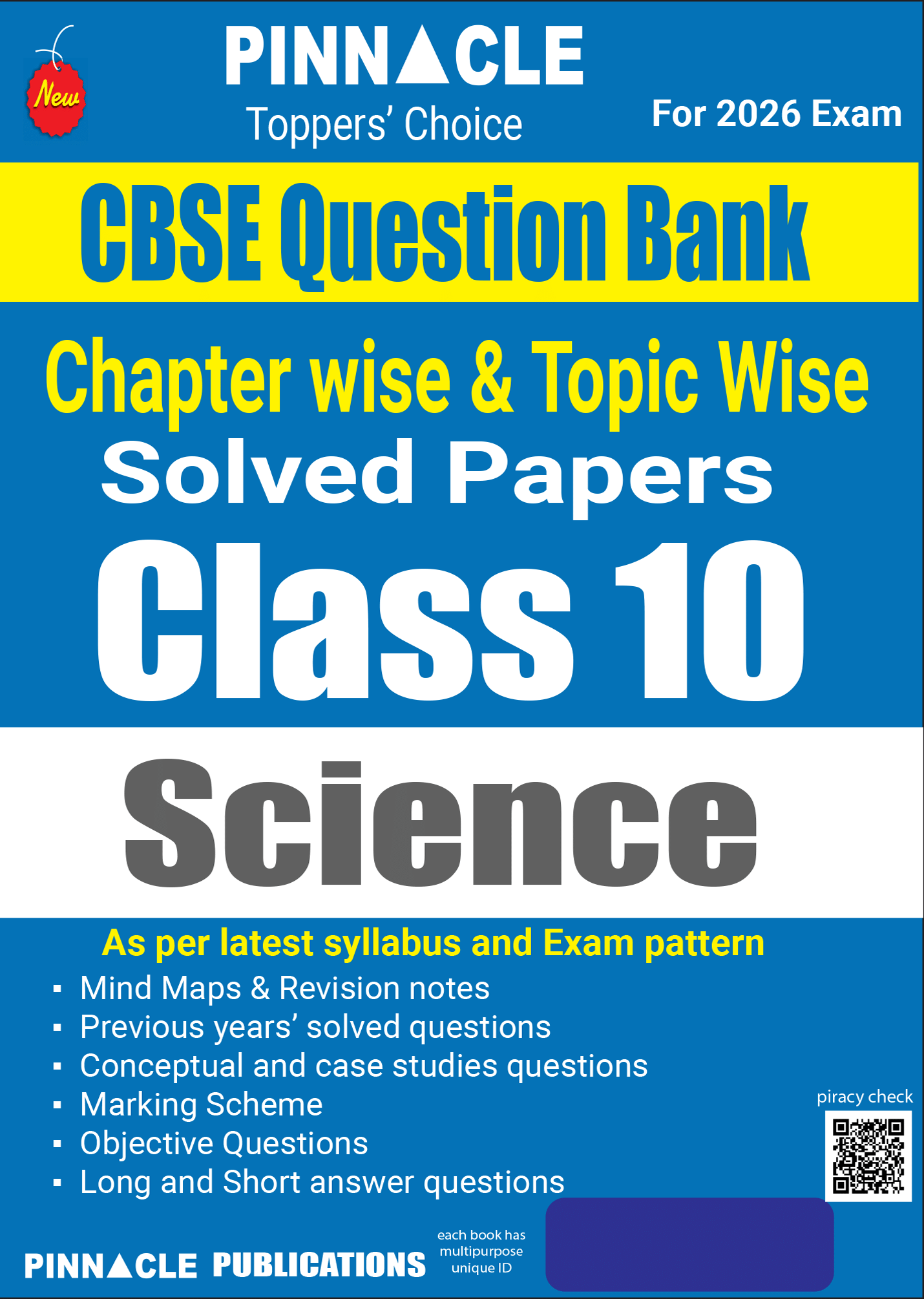 CBSE Class 10 Science Question Bank – Chapter wise & Topic wise | Based on Latest Syllabus & Exam Pattern | For 2026 Board Exam CBSE Class 10 Science Question Bank – Chapter wise & Topic wise | Based on Latest Syllabus & Exam Pattern | For 2026 Board Exam