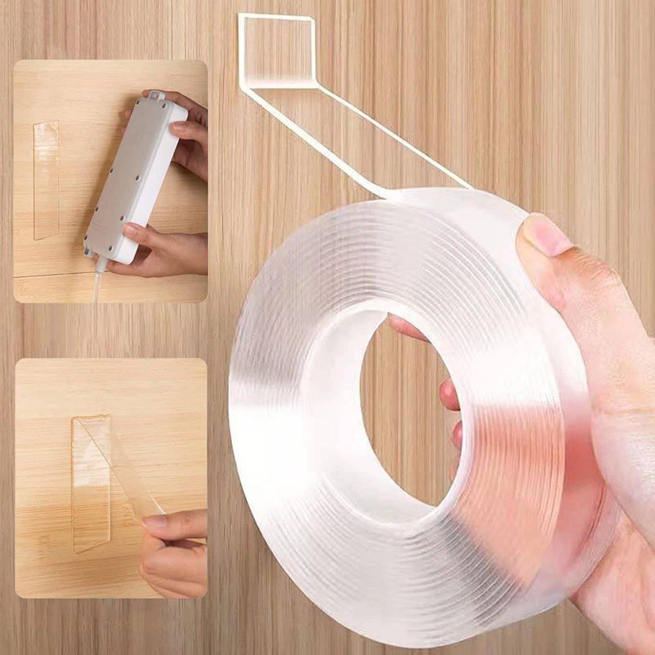     			DAYANI BROTHER'S Transparent Double Sided Flax Tape + Nano Tape ( Pack of 1 )