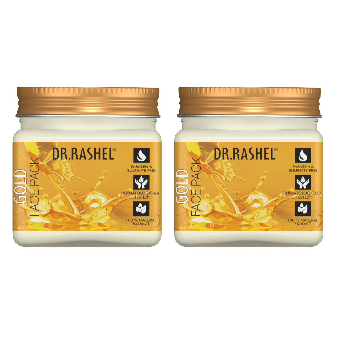 Dr.Rashel Gold Face Pack,Firms & Revitalizes Skin,For All Skin Type,45 Ml (Pack of 2)