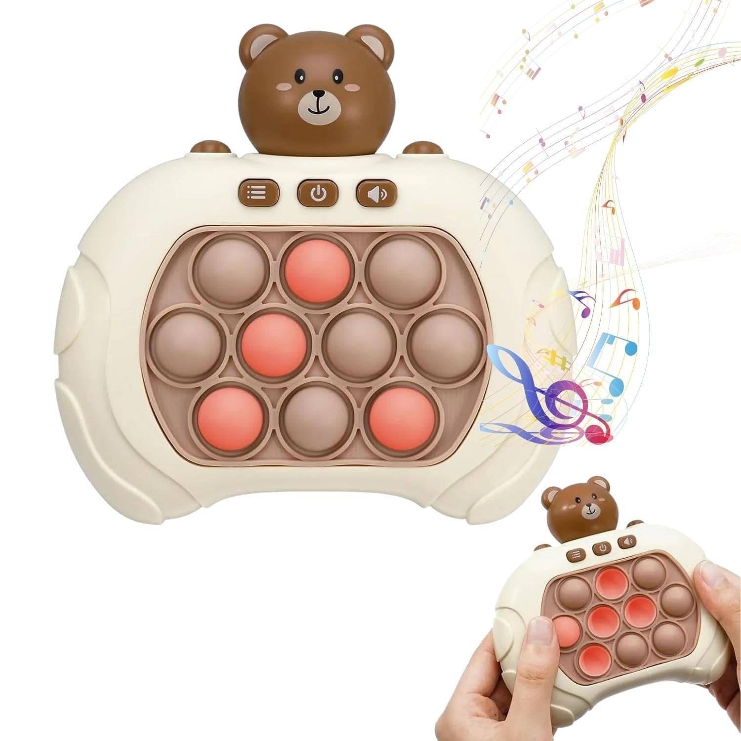     			Fast Push Pop it Intelligent Game Machine with Music Light