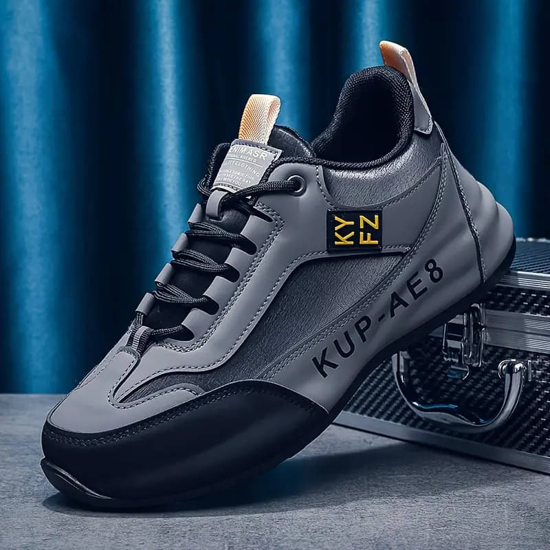     			PM Traders Running Shoes For Men Grey Men's Sneakers