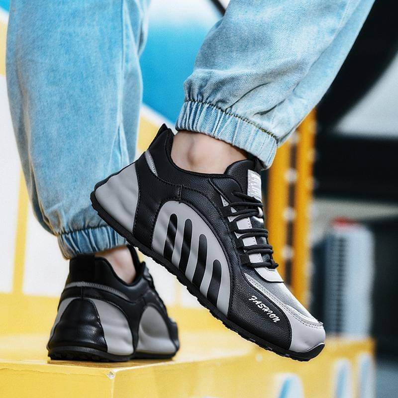     			PM Traders Running Shoes For Men Grey Men's Sneakers