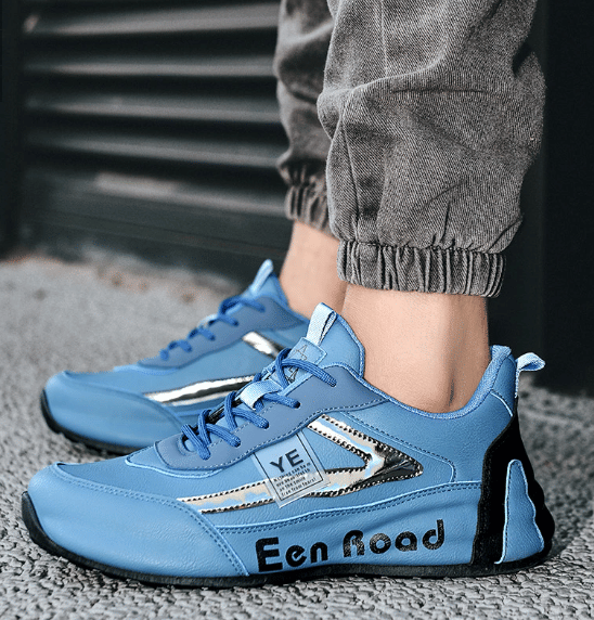     			PM Traders Running Shoes For Men Blue Men's Sneakers